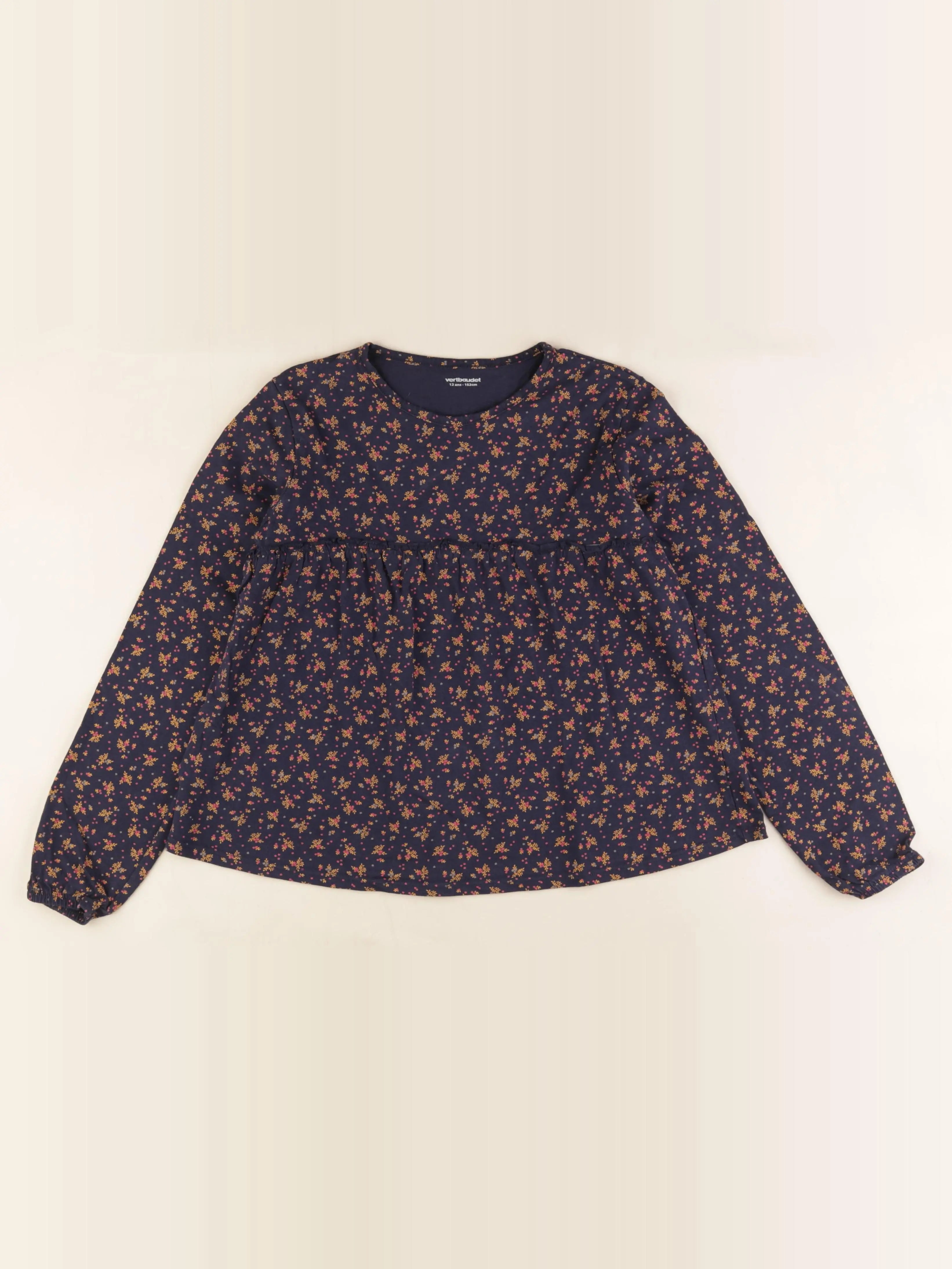 Vertbaudet - tee-shirt bleu - 12 ans