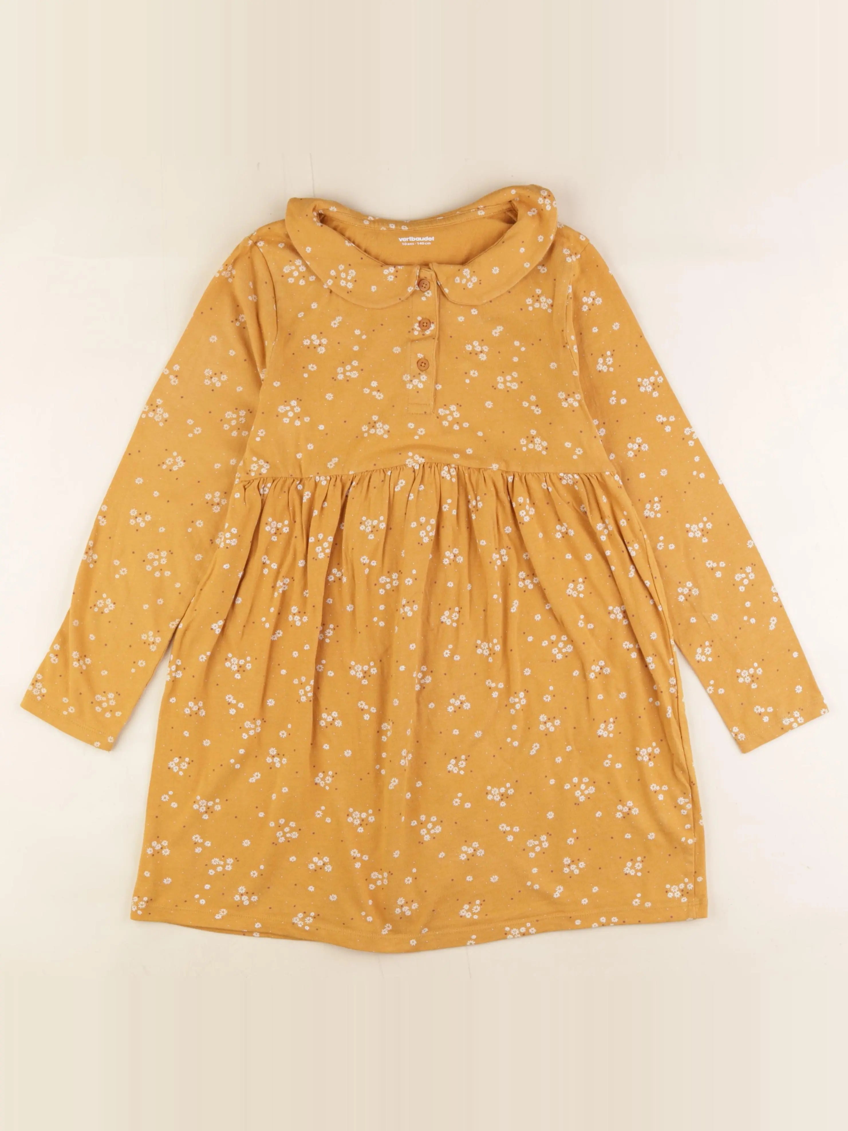 Vertbaudet - robe jaune - 10 ans