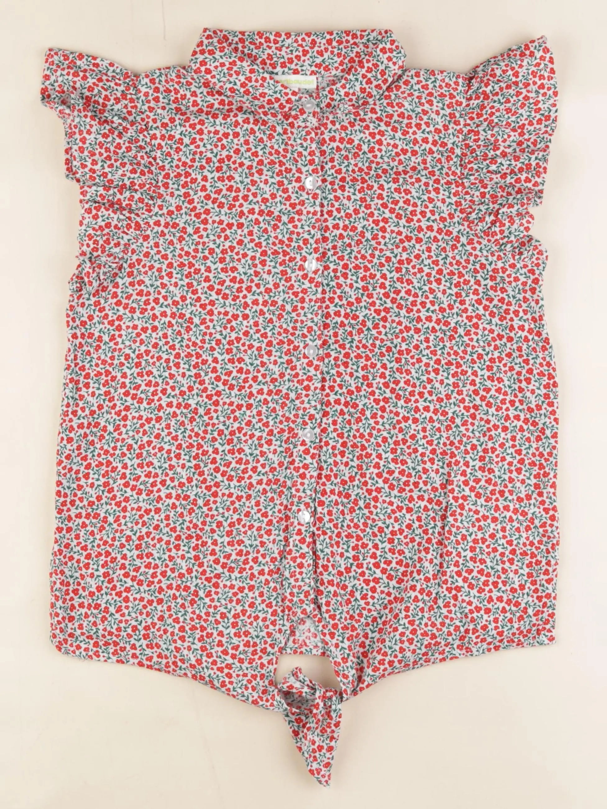 Vertbaudet - blouse rouge - 10 ans