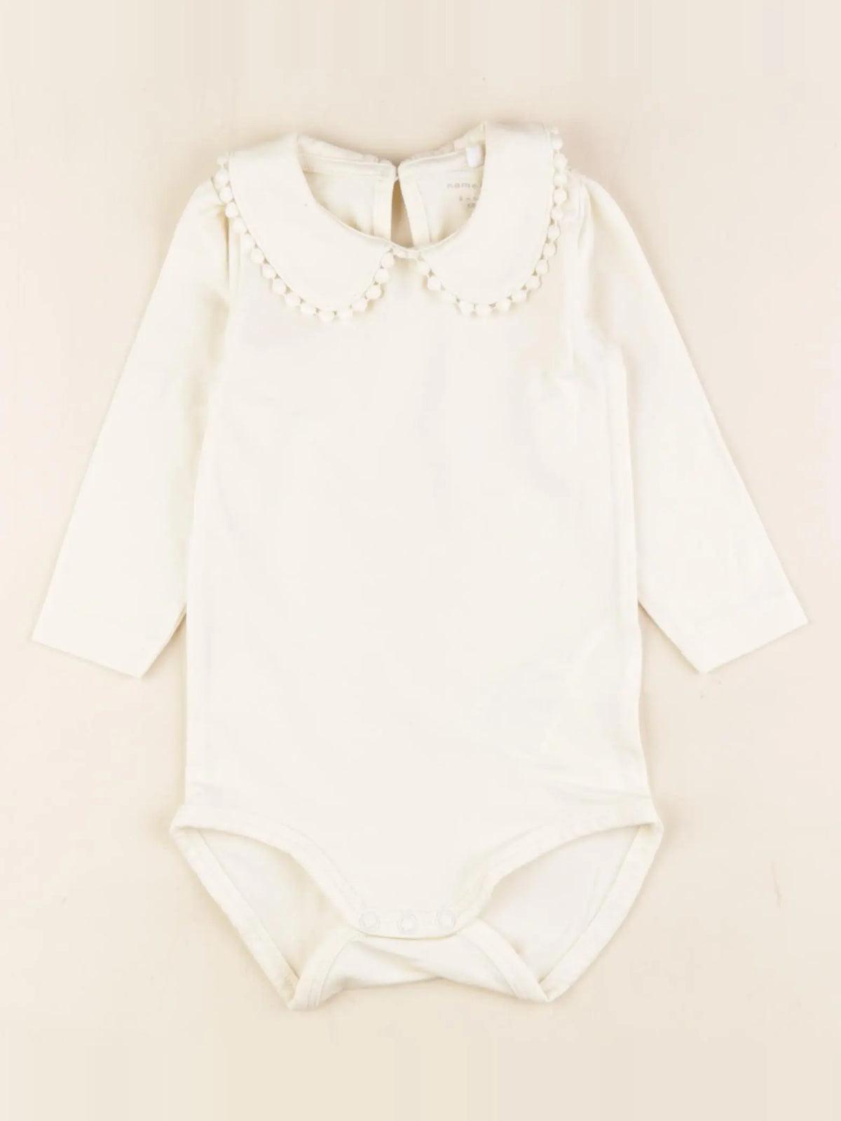 Name it - body à col beige - 4/6 mois