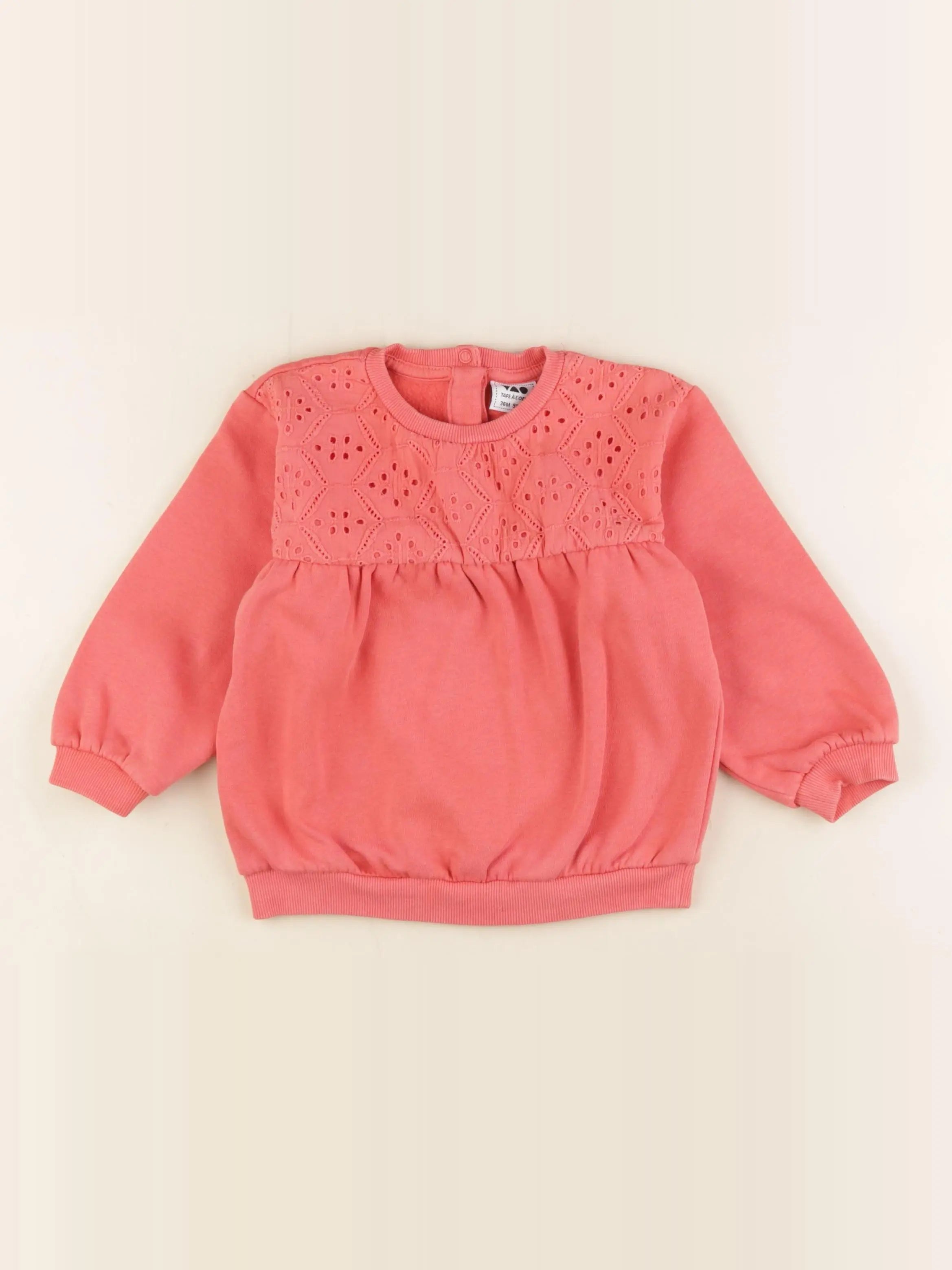 Tape à l'oeil - sweat rose - 36 mois