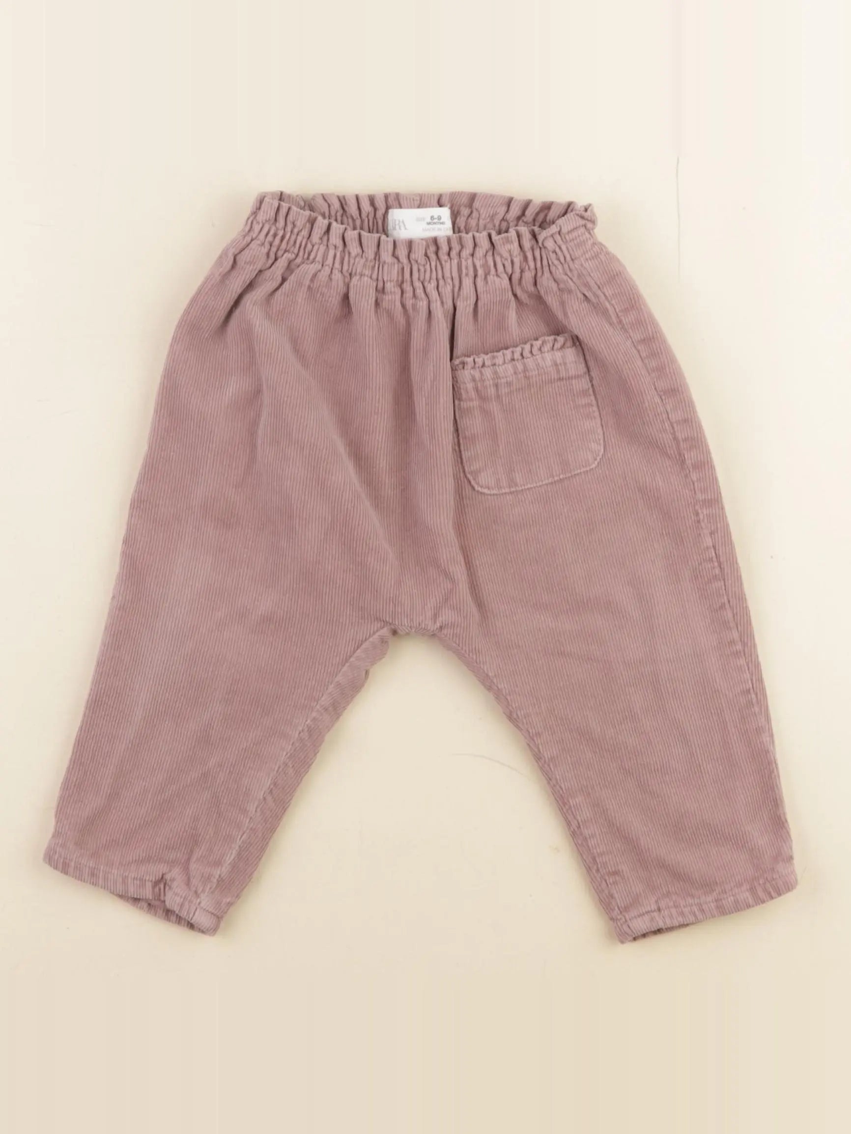 Zara - sarouel rose - 6/9 mois