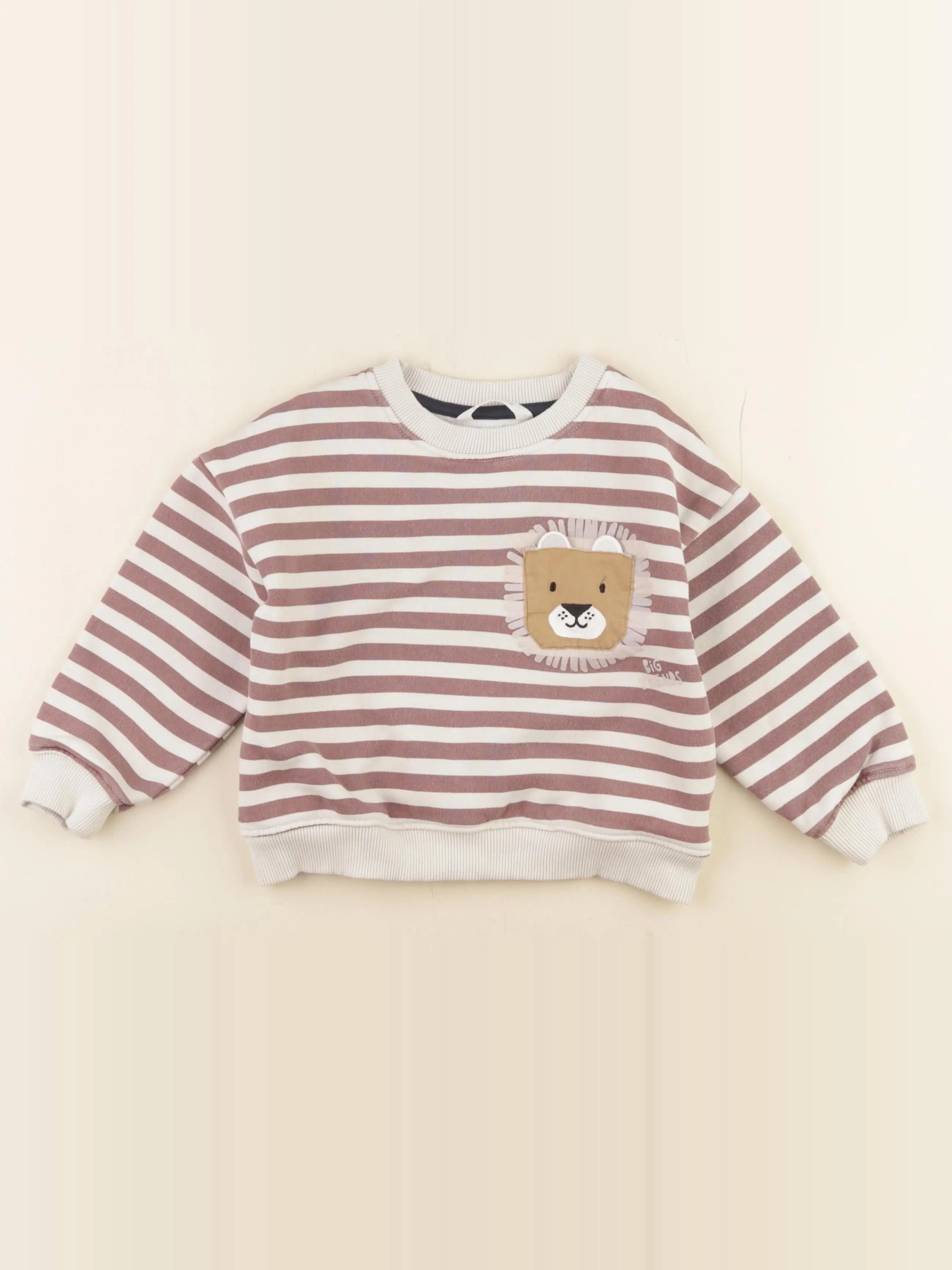 Mango - sweat marron - 4/5 ans