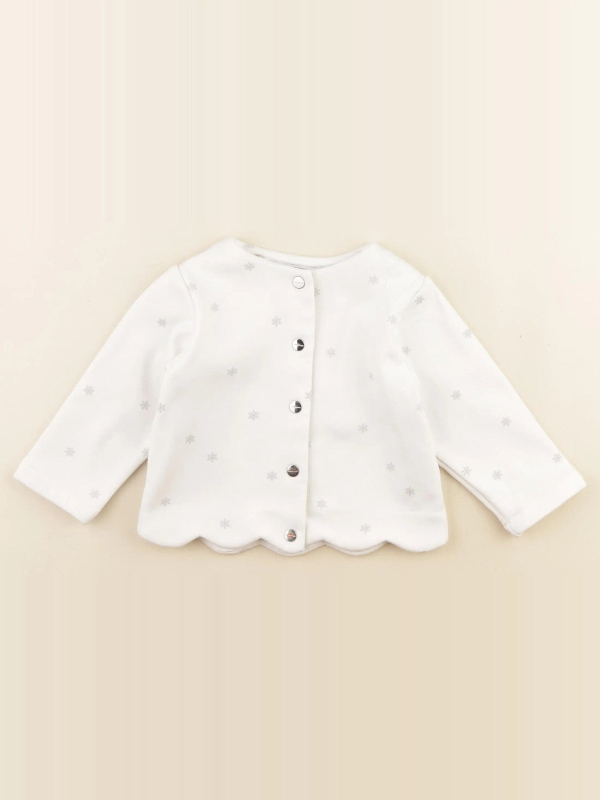 Jacadi - sweat blanc - 12 mois