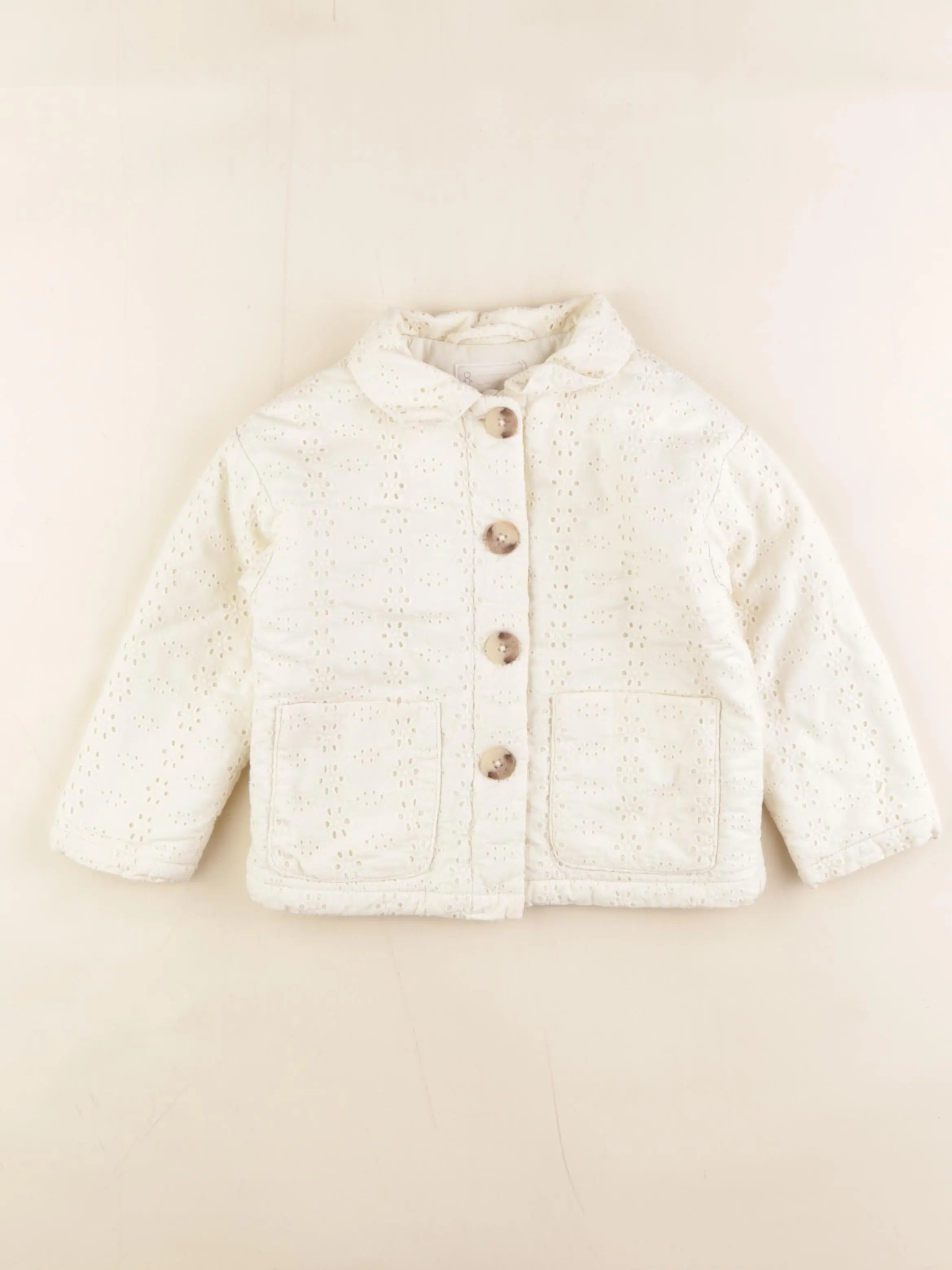 Vertbaudet - veste blanc - 4 ans