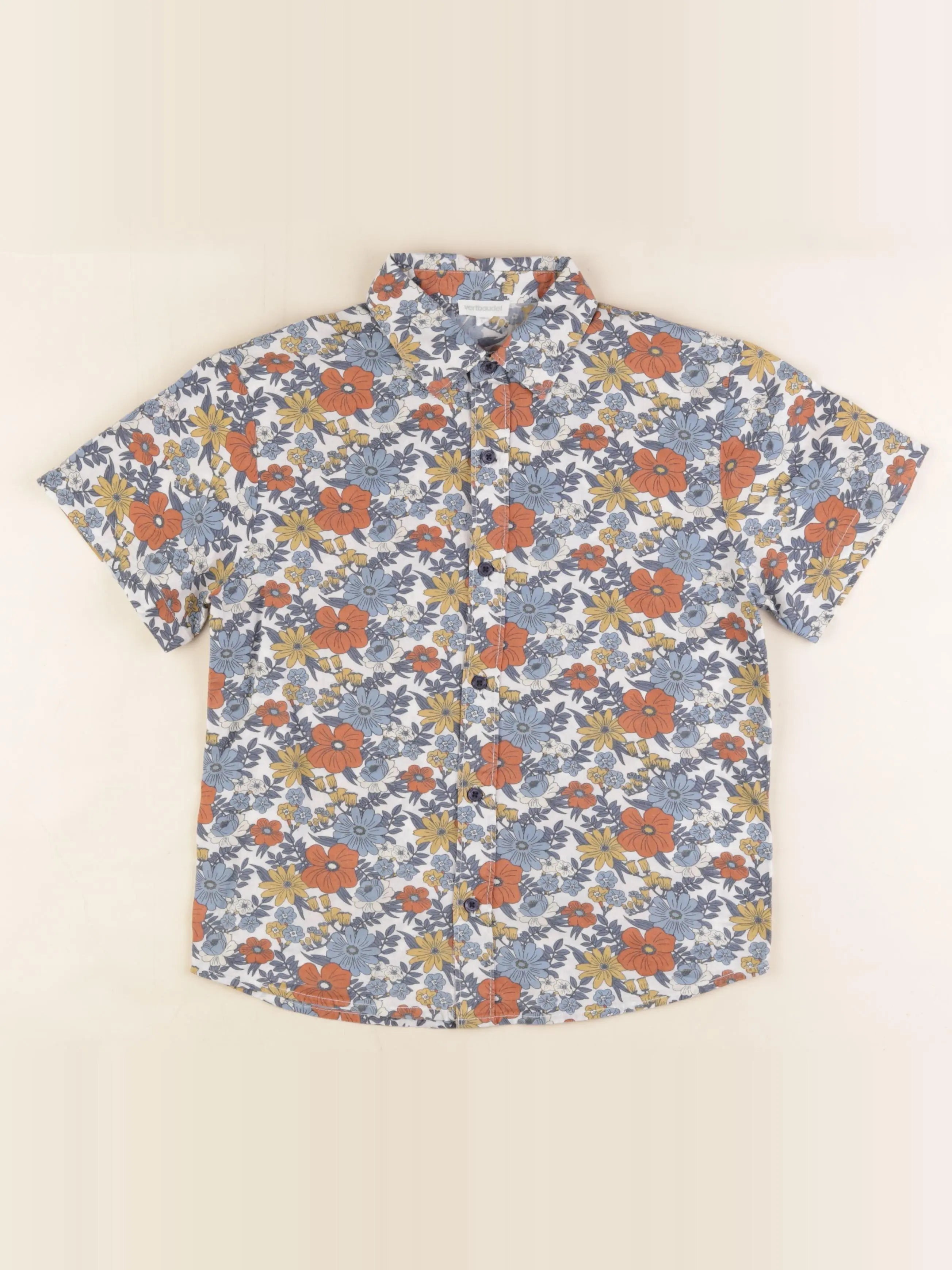 Vertbaudet - chemise multicolore - 8 ans