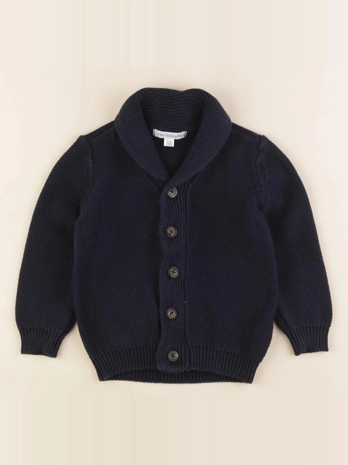 Vertbaudet - gilet bleu - 18 mois