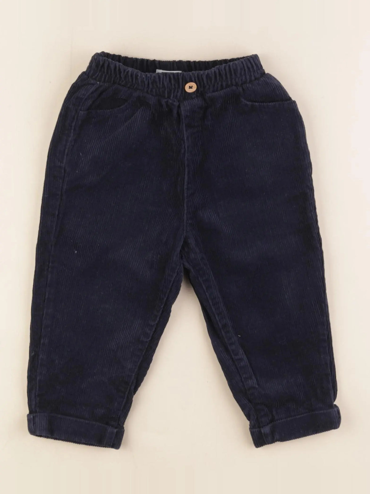 Vertbaudet - pantalon bleu - 18 mois