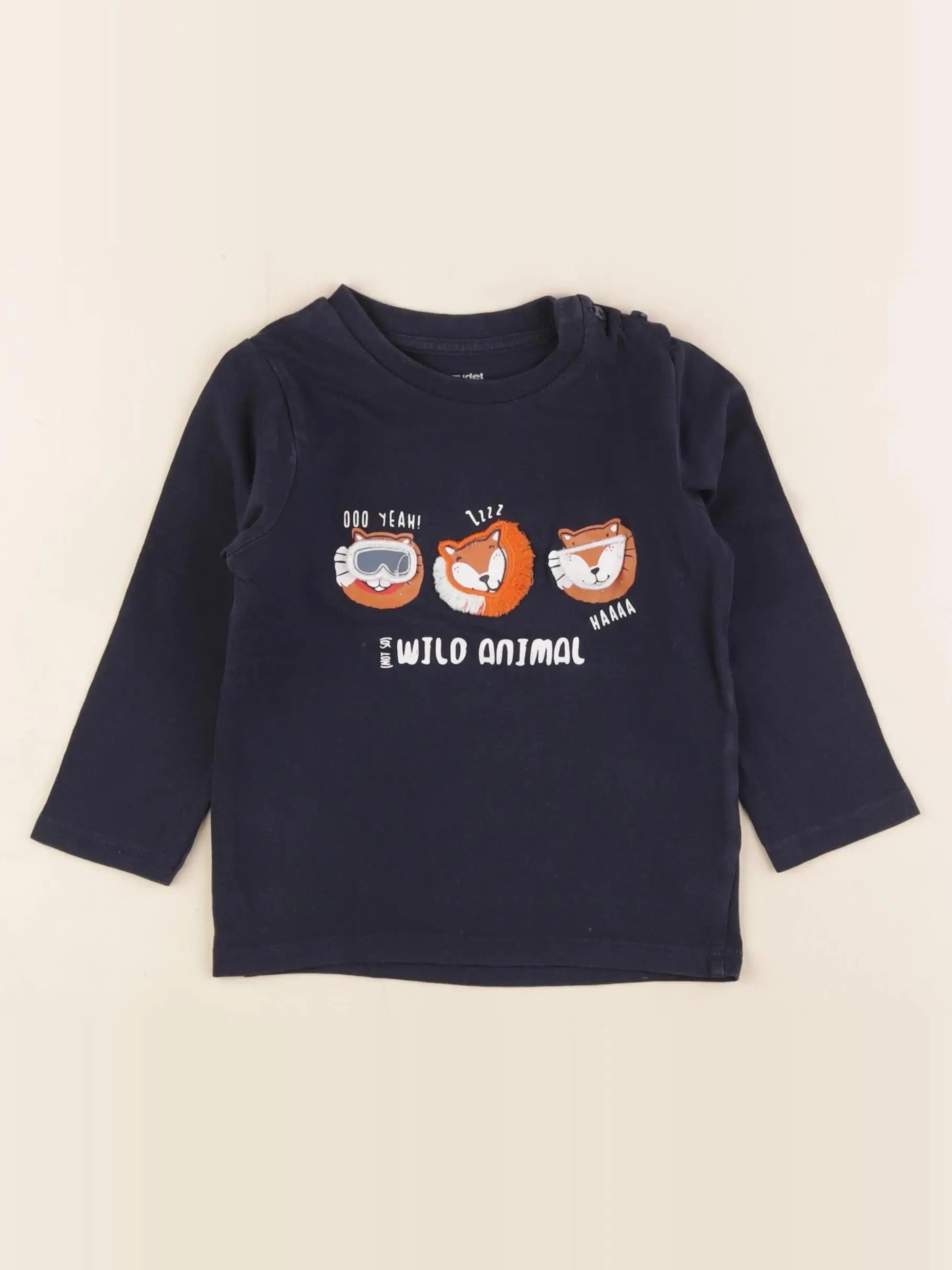 Vertbaudet - tee-shirt bleu - 18 mois