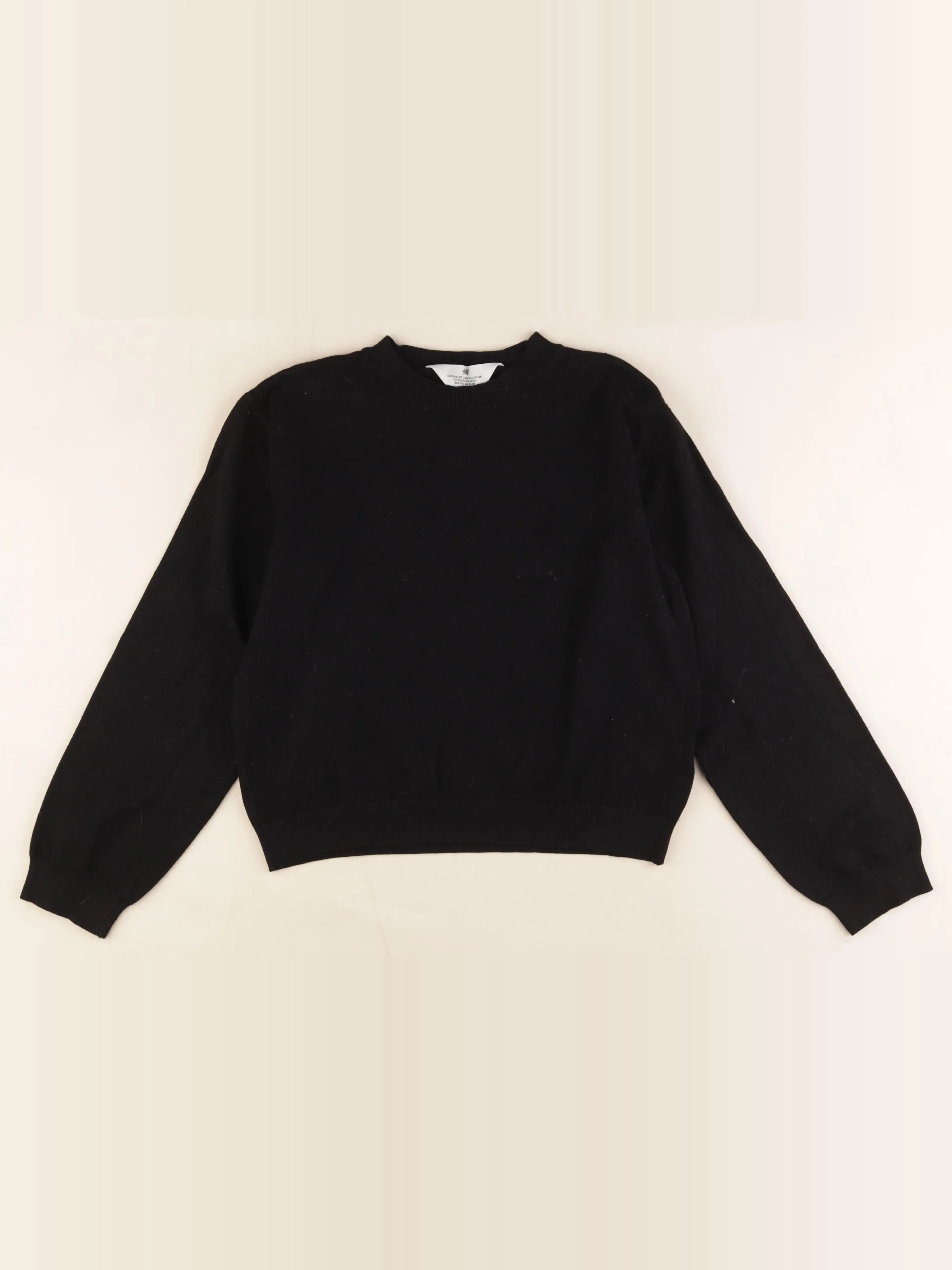 H&M - pull noir - 10/12 ans