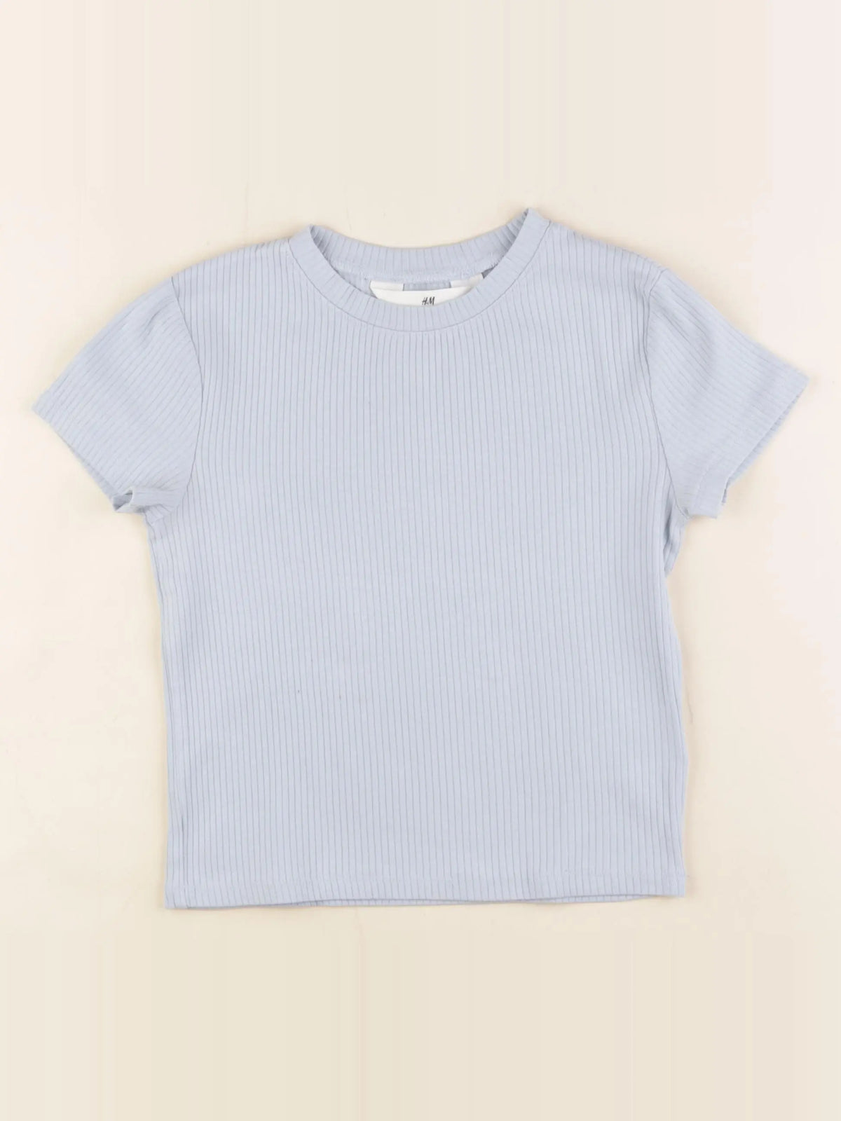 H&M - tee-shirt bleu - 8/10 ans