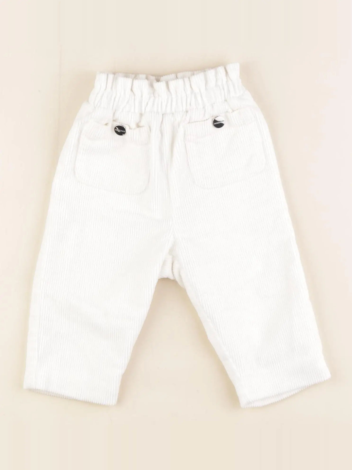Jacadi - pantalon doublé blanc - 6 mois