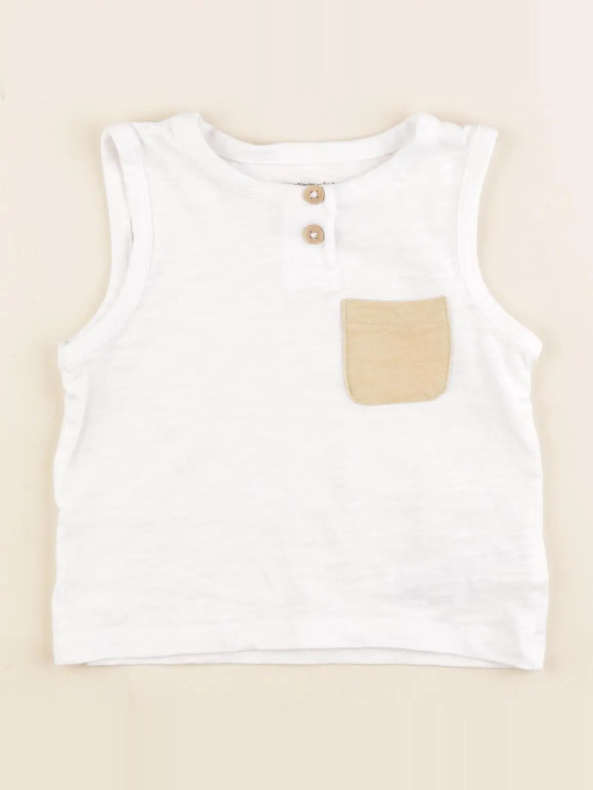 Vertbaudet - débardeur blanc - 12 mois