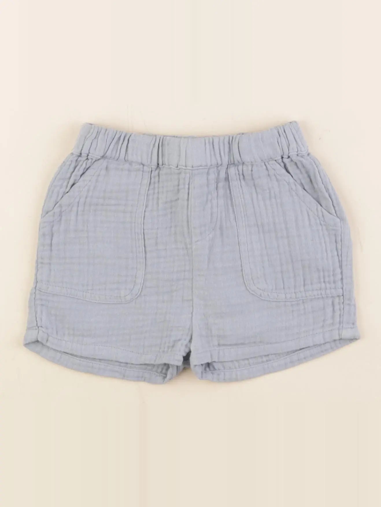 Vertbaudet - short bleu - 18 mois