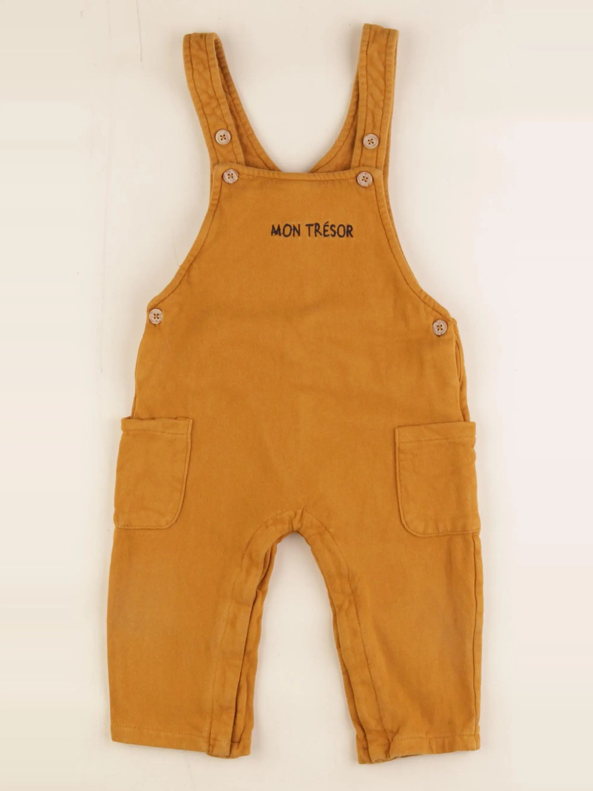 Vertbaudet - salopette jaune - 18 mois