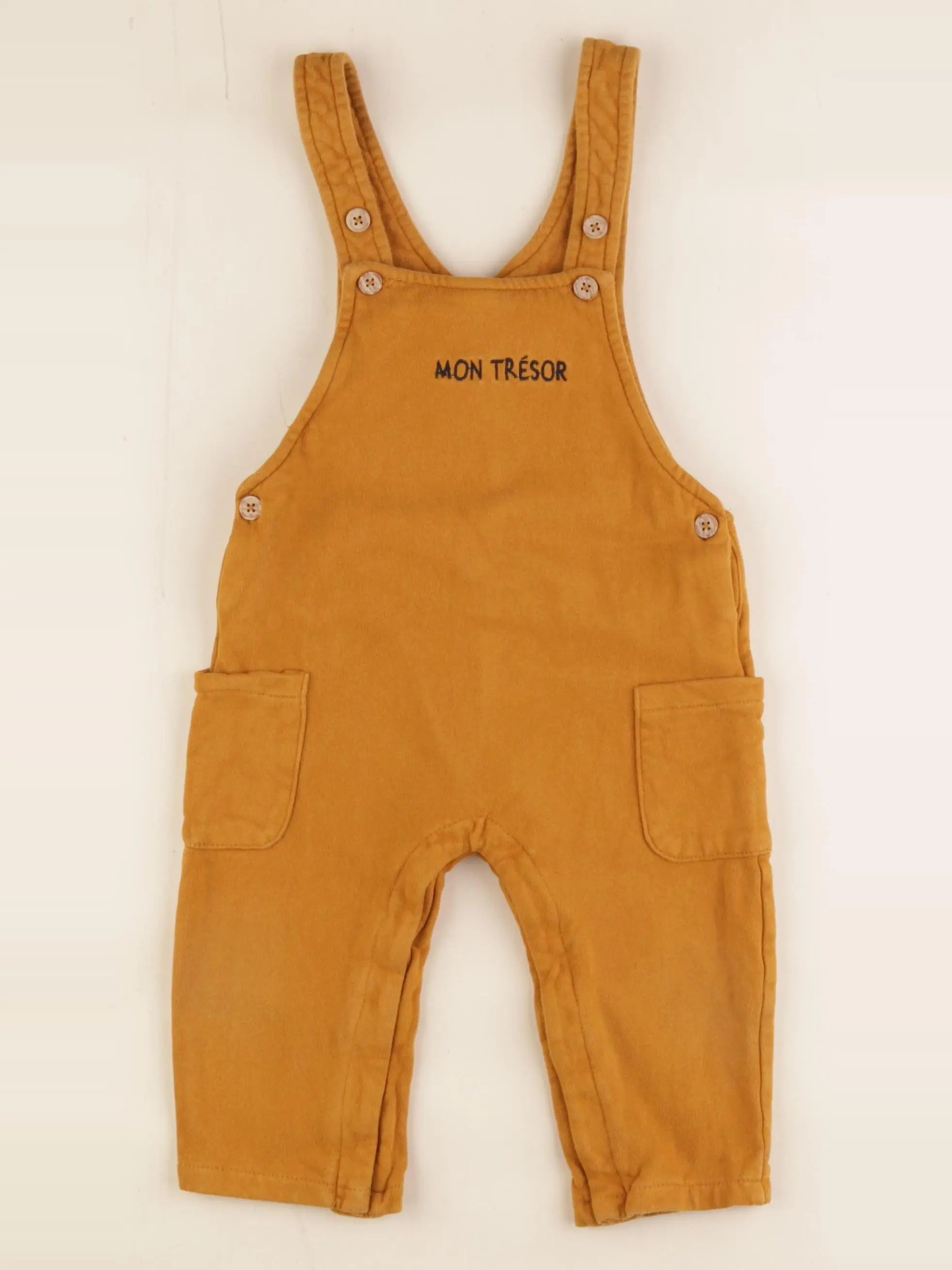 Vertbaudet - salopette jaune - 18 mois