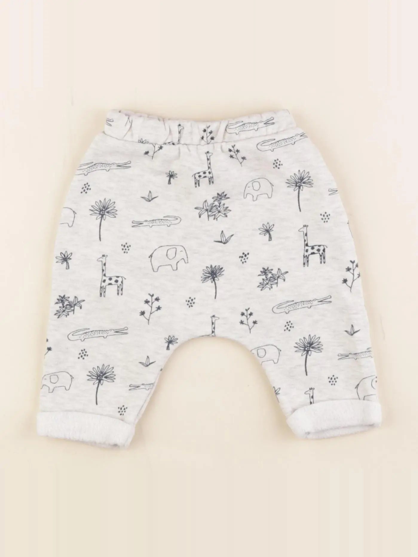 Vertbaudet - pantalon beige - 1 mois