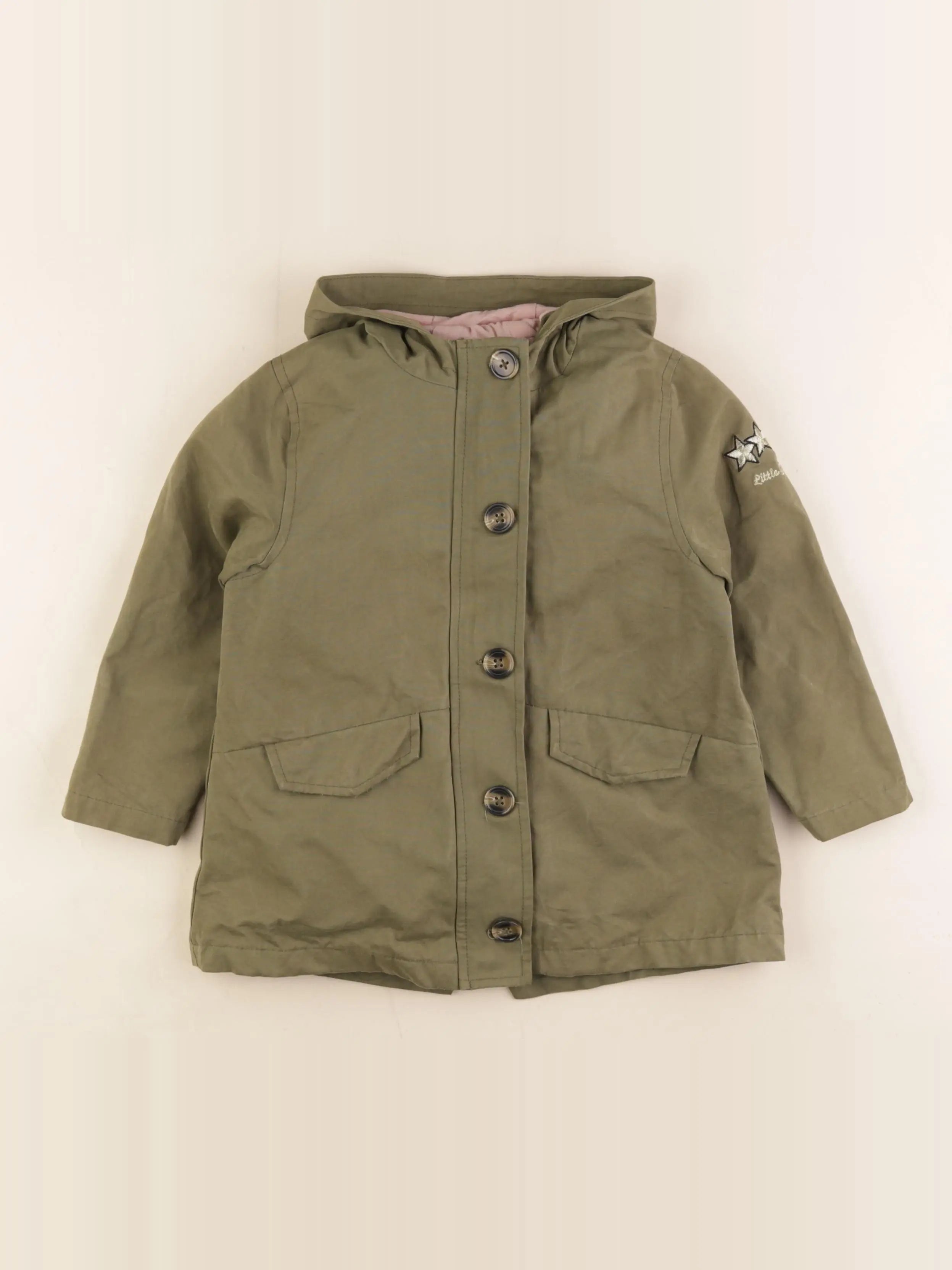 Vertbaudet - veste doublure amovible vert - 4 ans