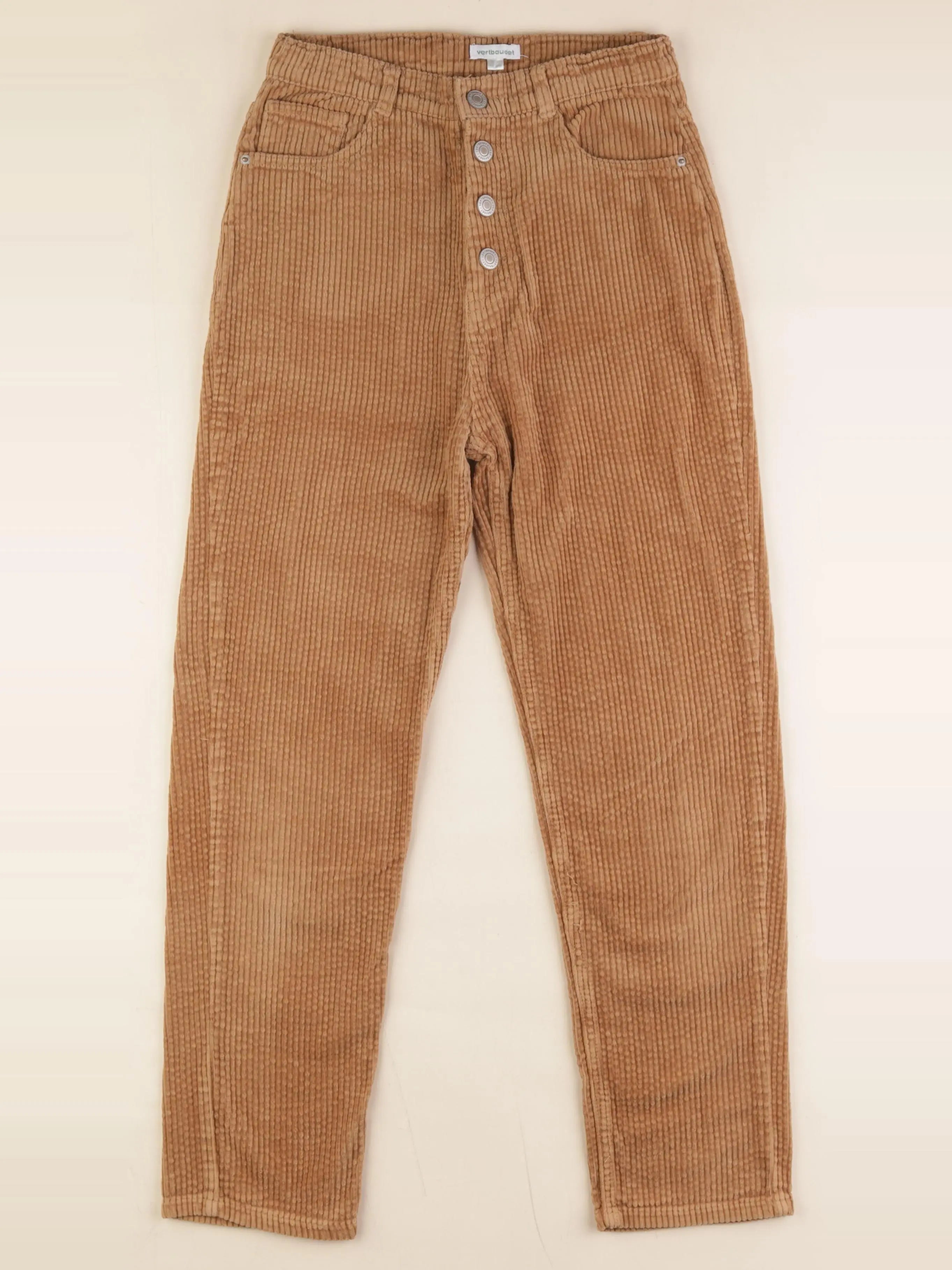 Vertbaudet - pantalon marron - 12 ans