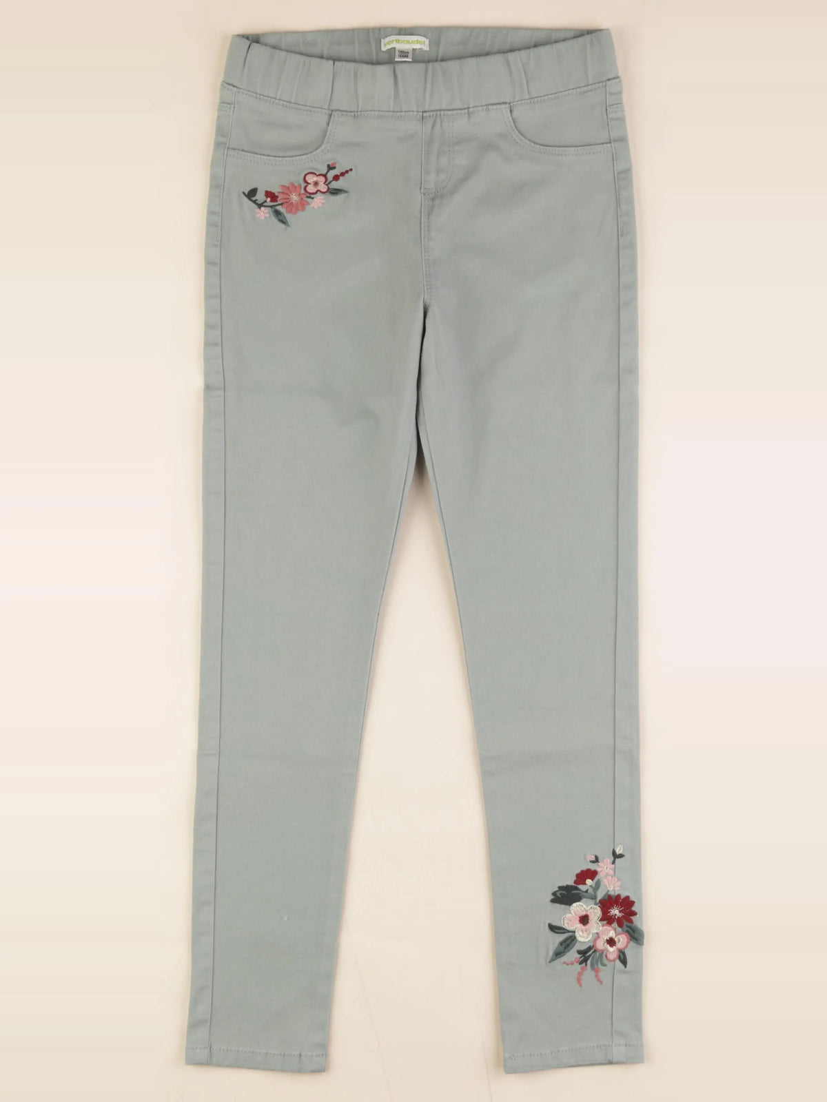 Vertbaudet - jegging vert - 10 ans