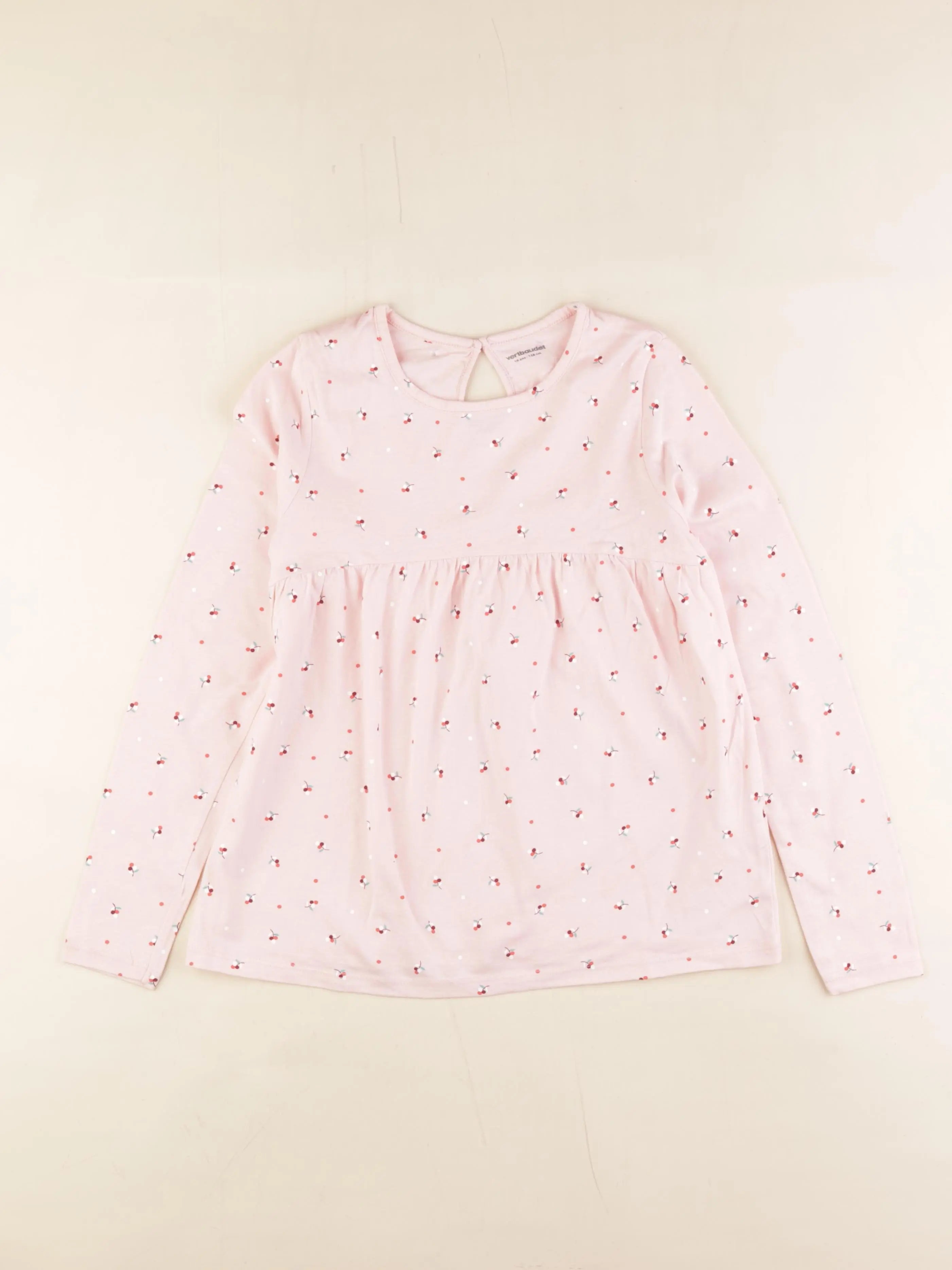 Vertbaudet - tee-shirt rose - 10 ans