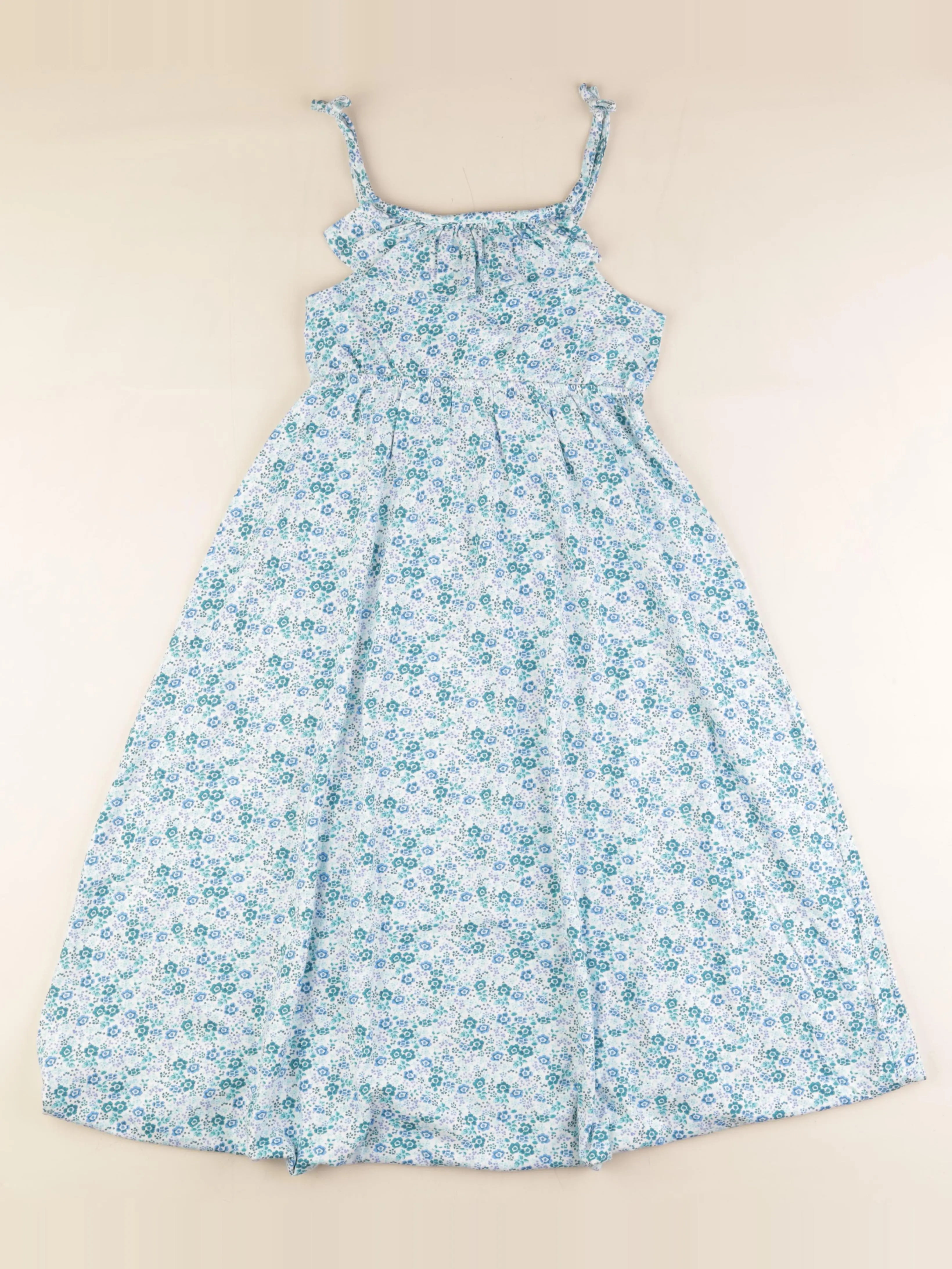 Vertbaudet - robe bleu, vert - 10 ans