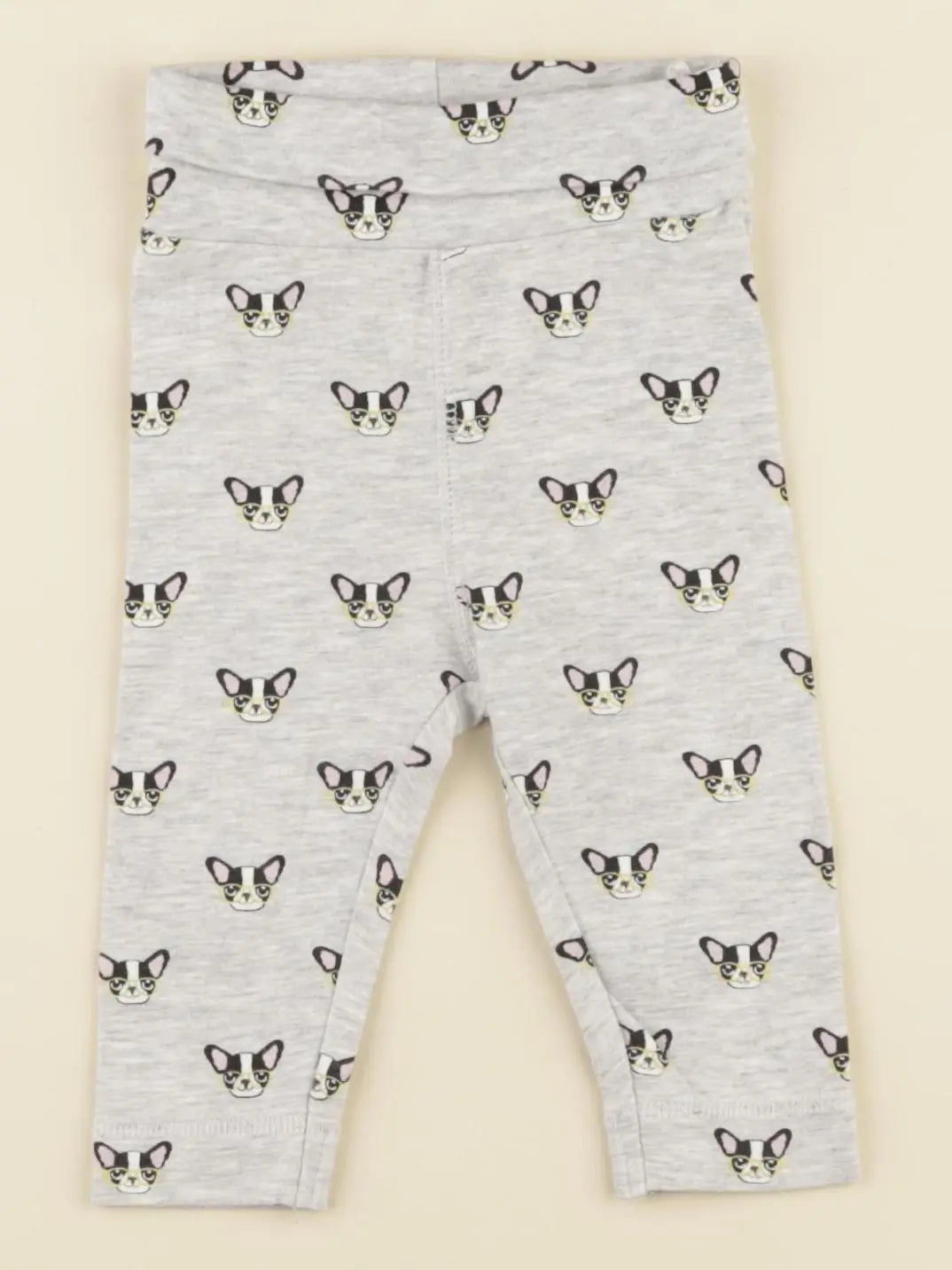 H&M - legging gris - 2/4 mois