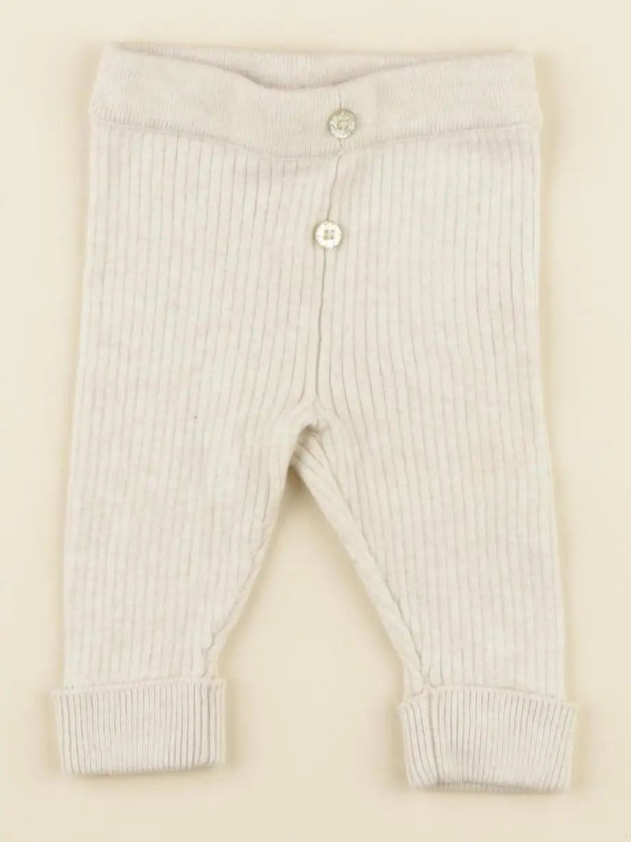 Tape à l'oeil - legging beige - 3 mois