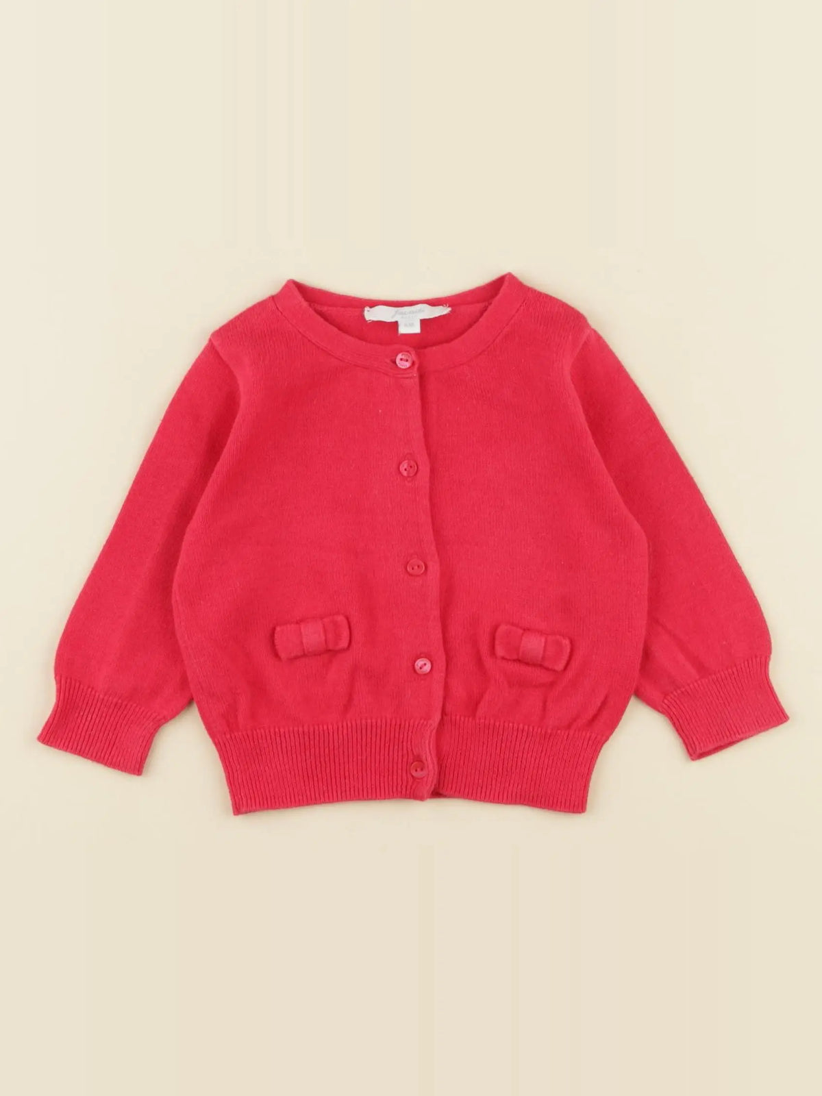 Jacadi - gilet rose - 6 mois
