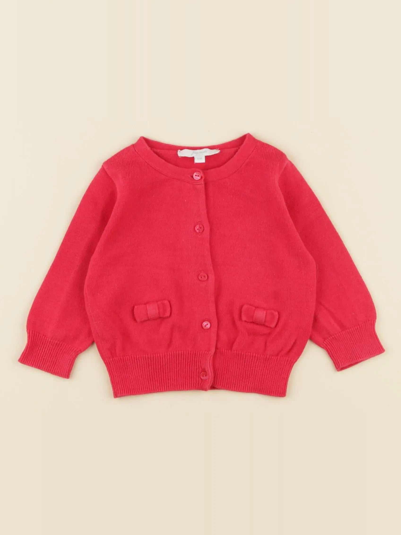 Jacadi - gilet rose - 6 mois