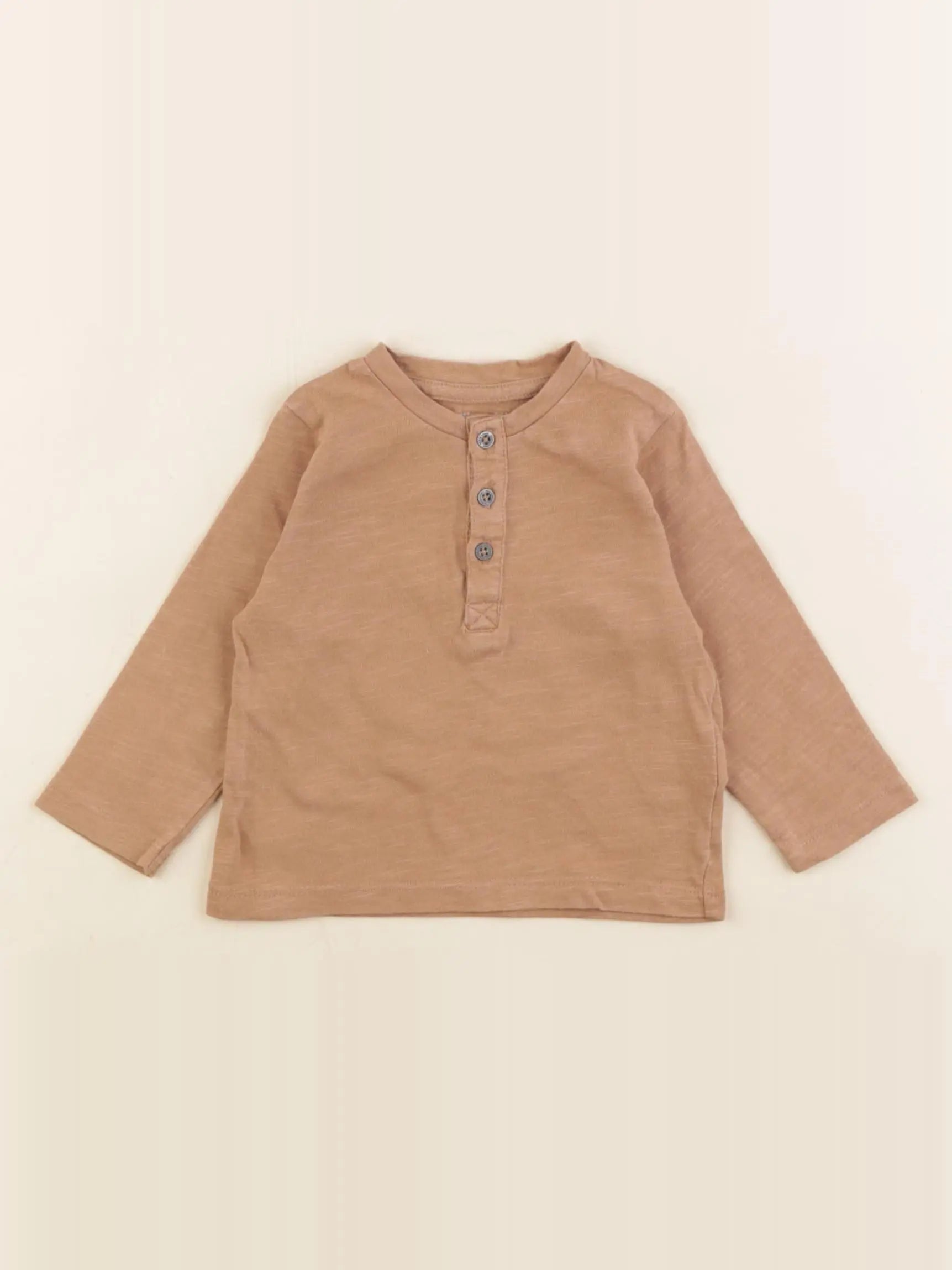 Vertbaudet - tee-shirt marron - 3 mois