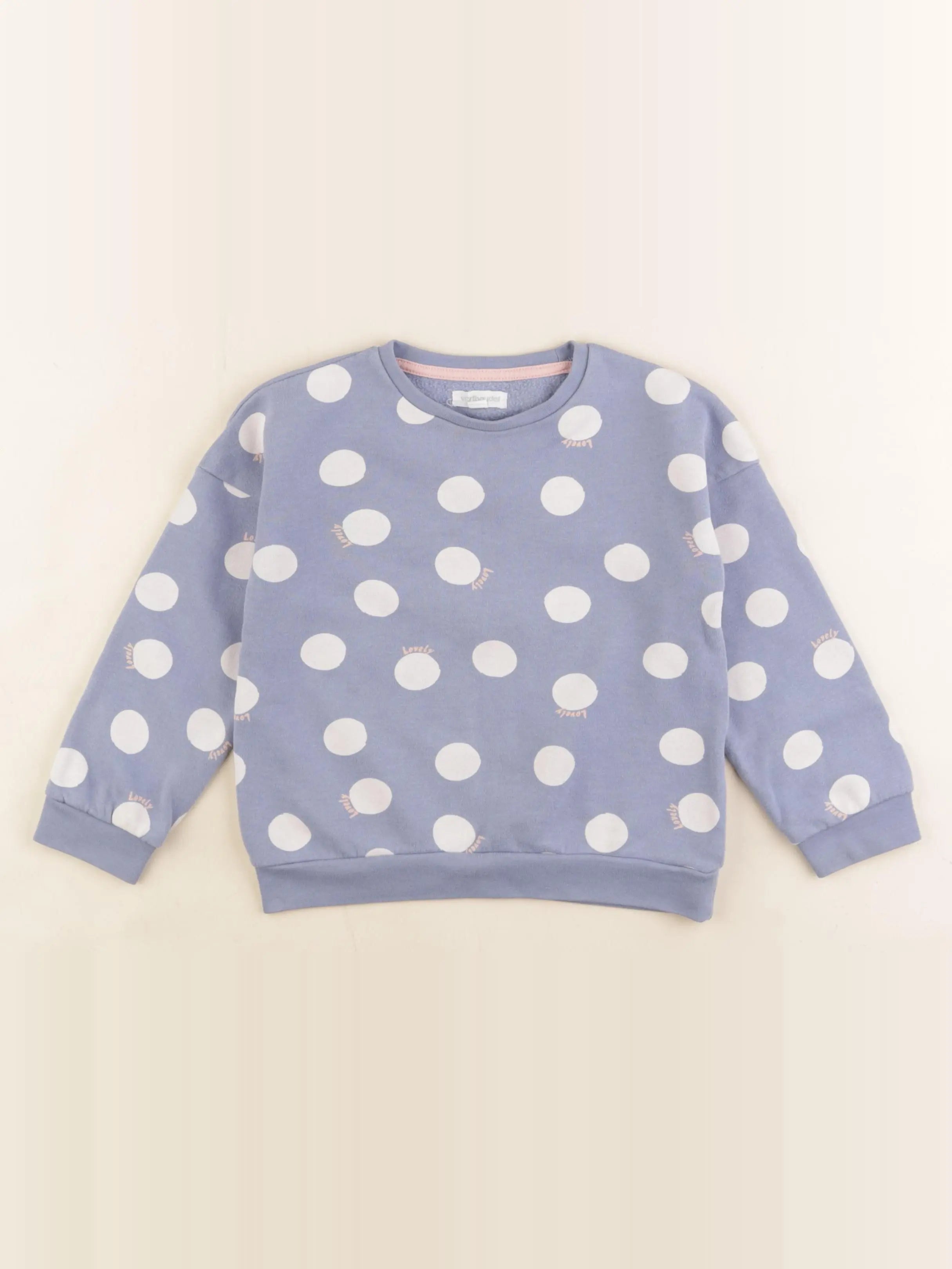 Vertbaudet - sweat bleu - 4 ans