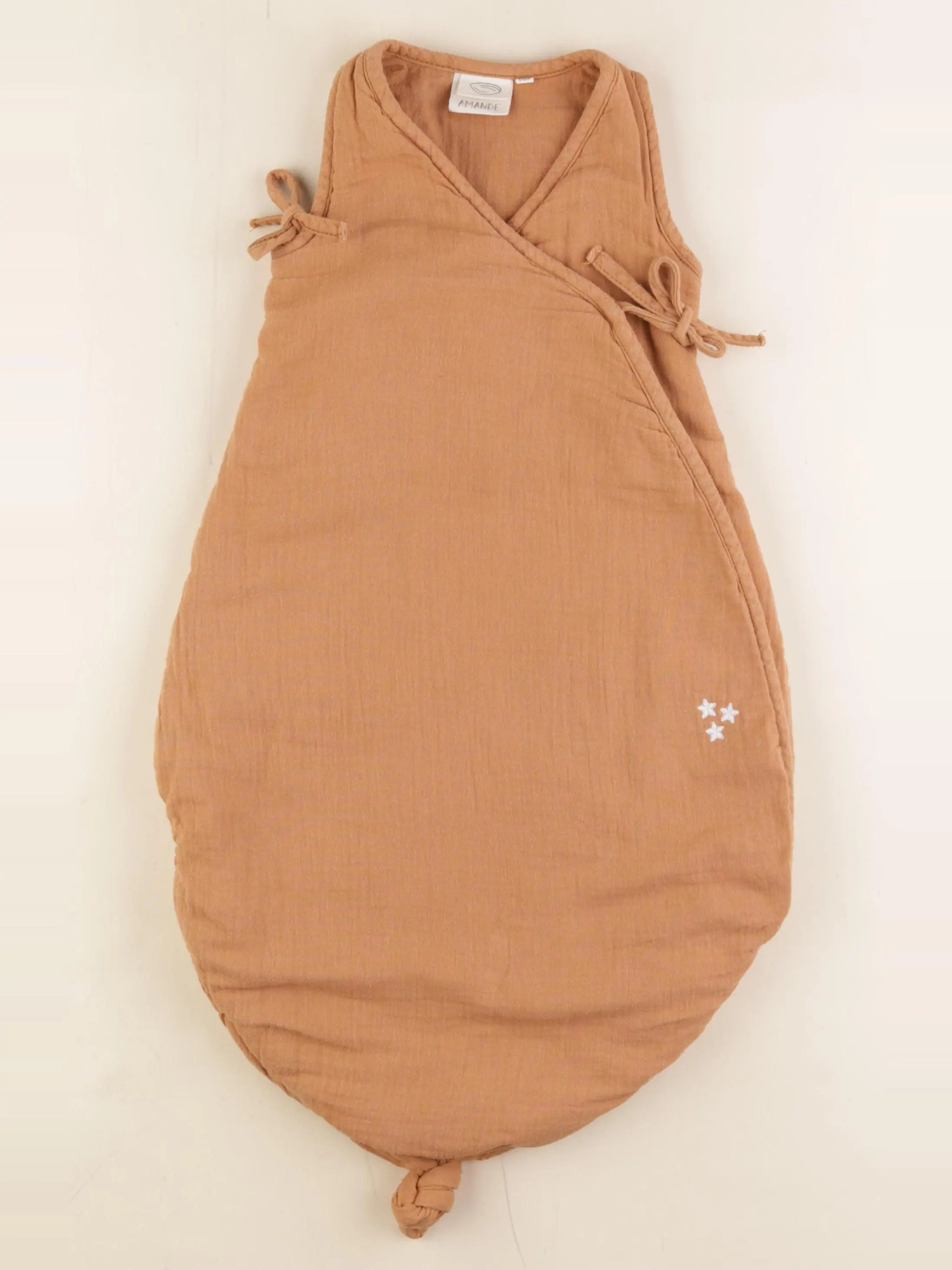 Amande - gigoteuse marron - 0/6 mois