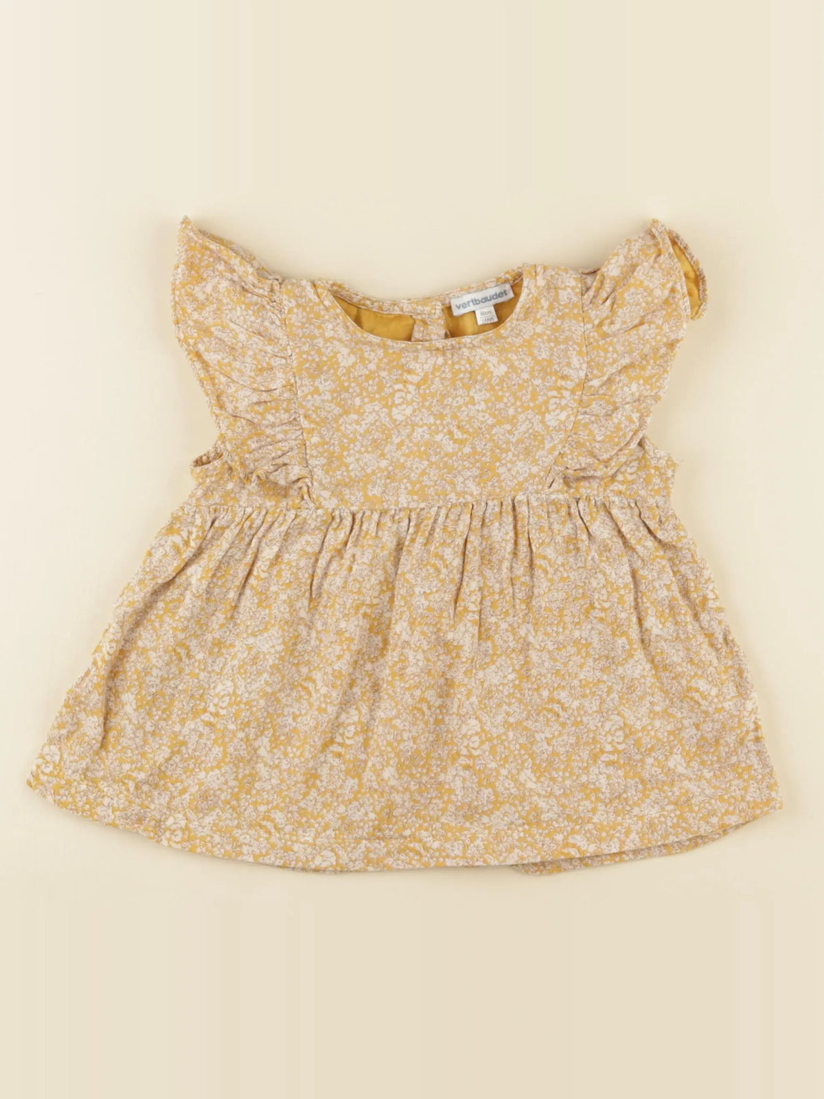 Vertbaudet - blouse jaune - 2 ans