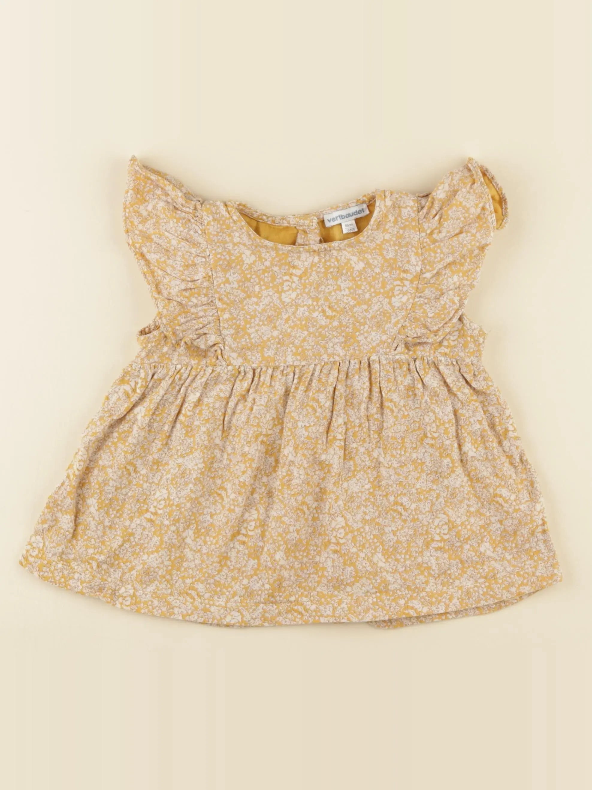 Vertbaudet - blouse jaune - 2 ans