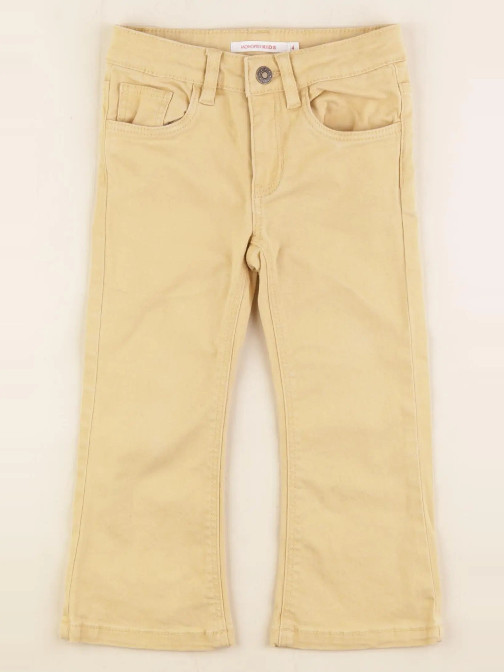 Monoprix - jean jaune - 4 ans