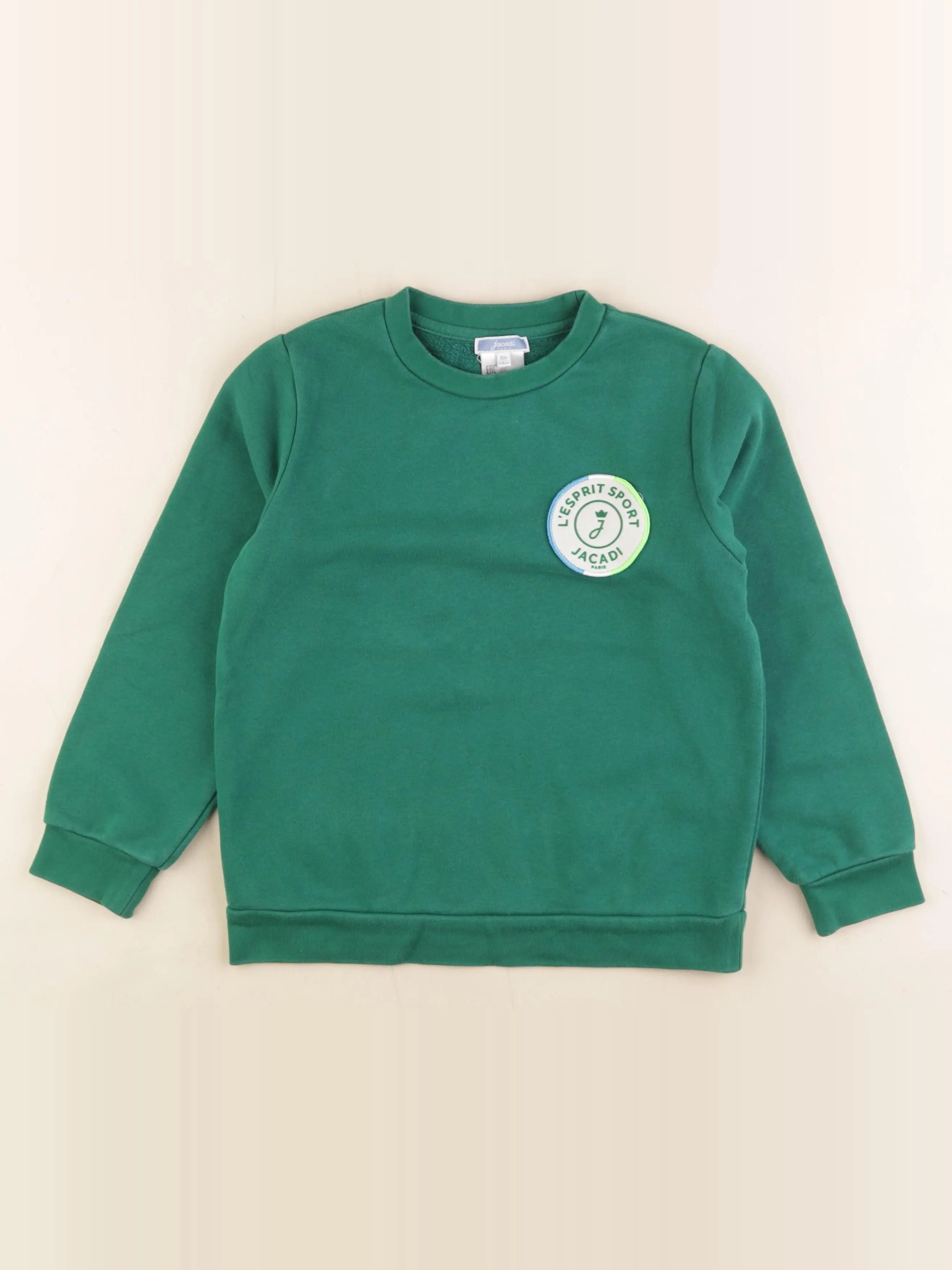 Jacadi - sweat vert - 8 ans