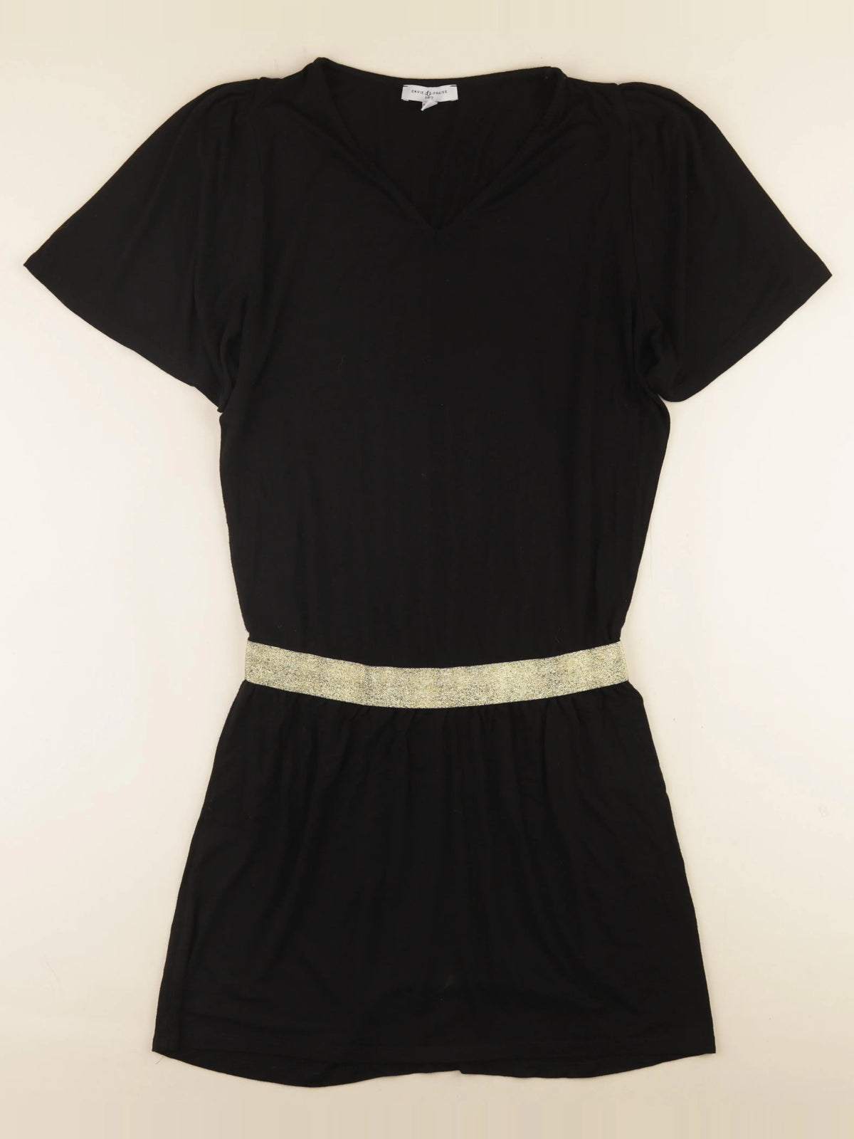 Envie de fraise - robe grossesse noir, or - 34 à 36
