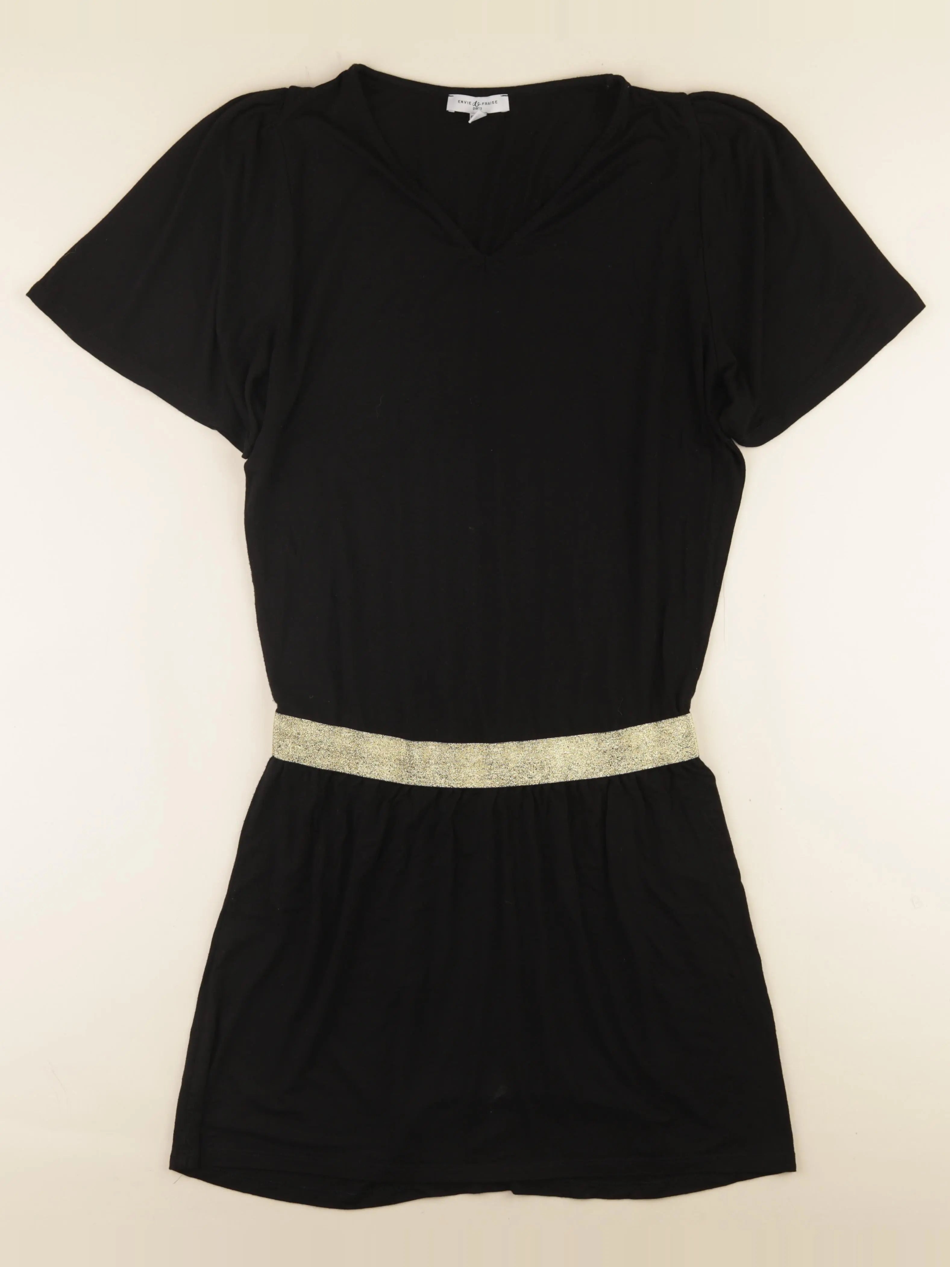 Envie de fraise - robe grossesse noir, or - 34 à 36