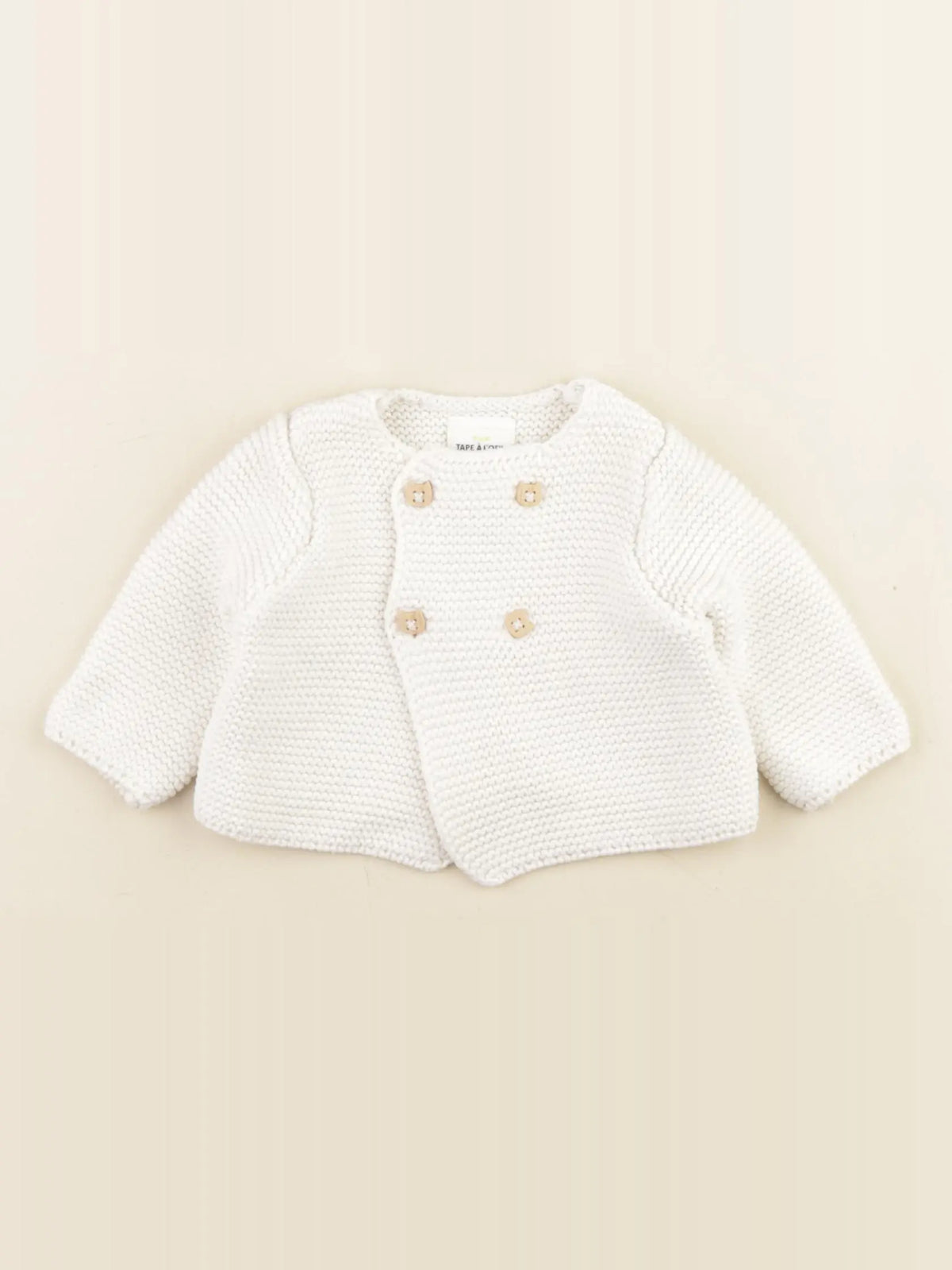 Tape à l'oeil - gilet beige - 1 mois