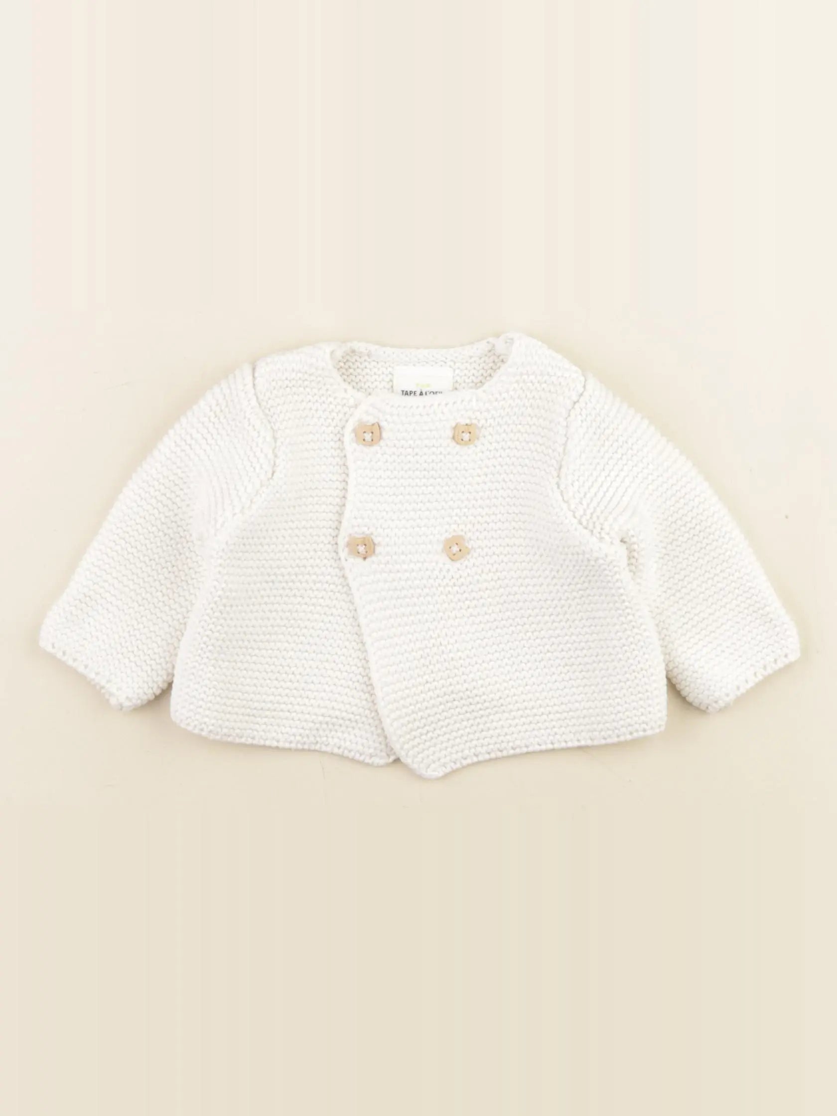 Tape à l'oeil - gilet beige - 1 mois