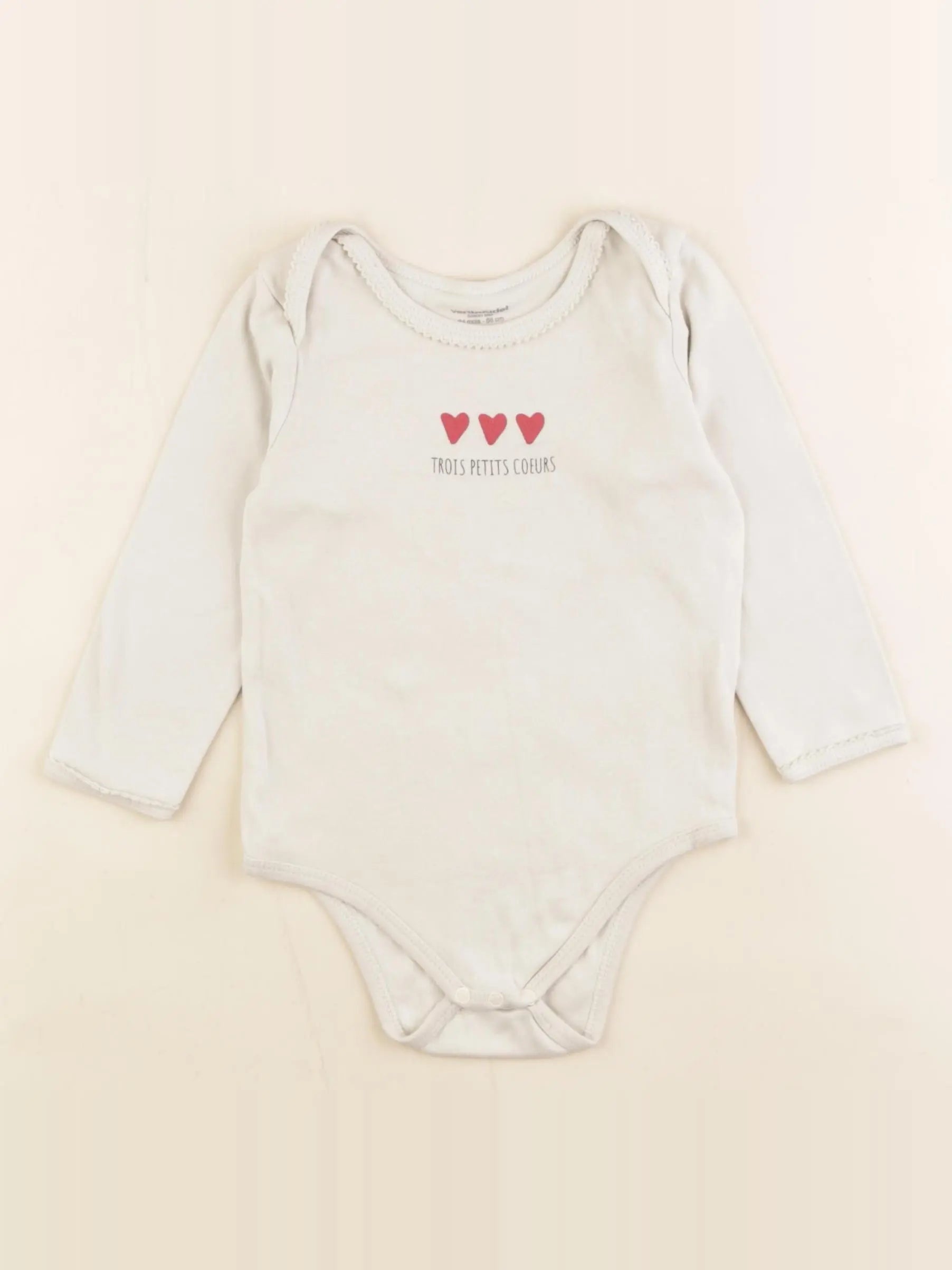 Vertbaudet - body beige - 24 mois