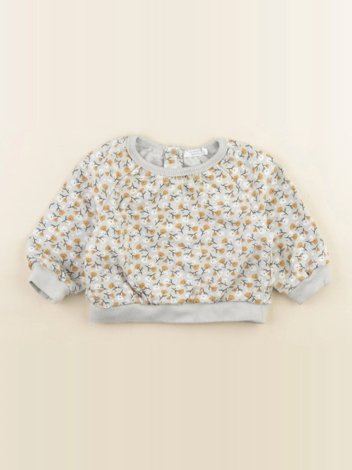 Boutchou - sweat bleu - 6 mois