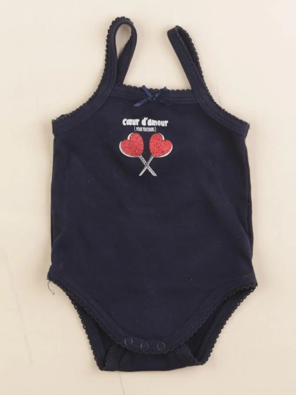 Vertbaudet - body bleu - 3 mois