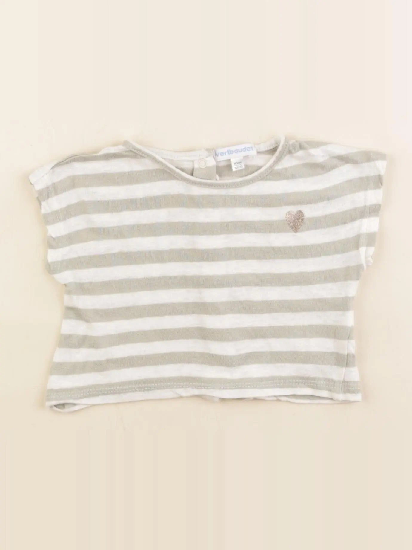 Vertbaudet - tee-shirt vert - 3 mois