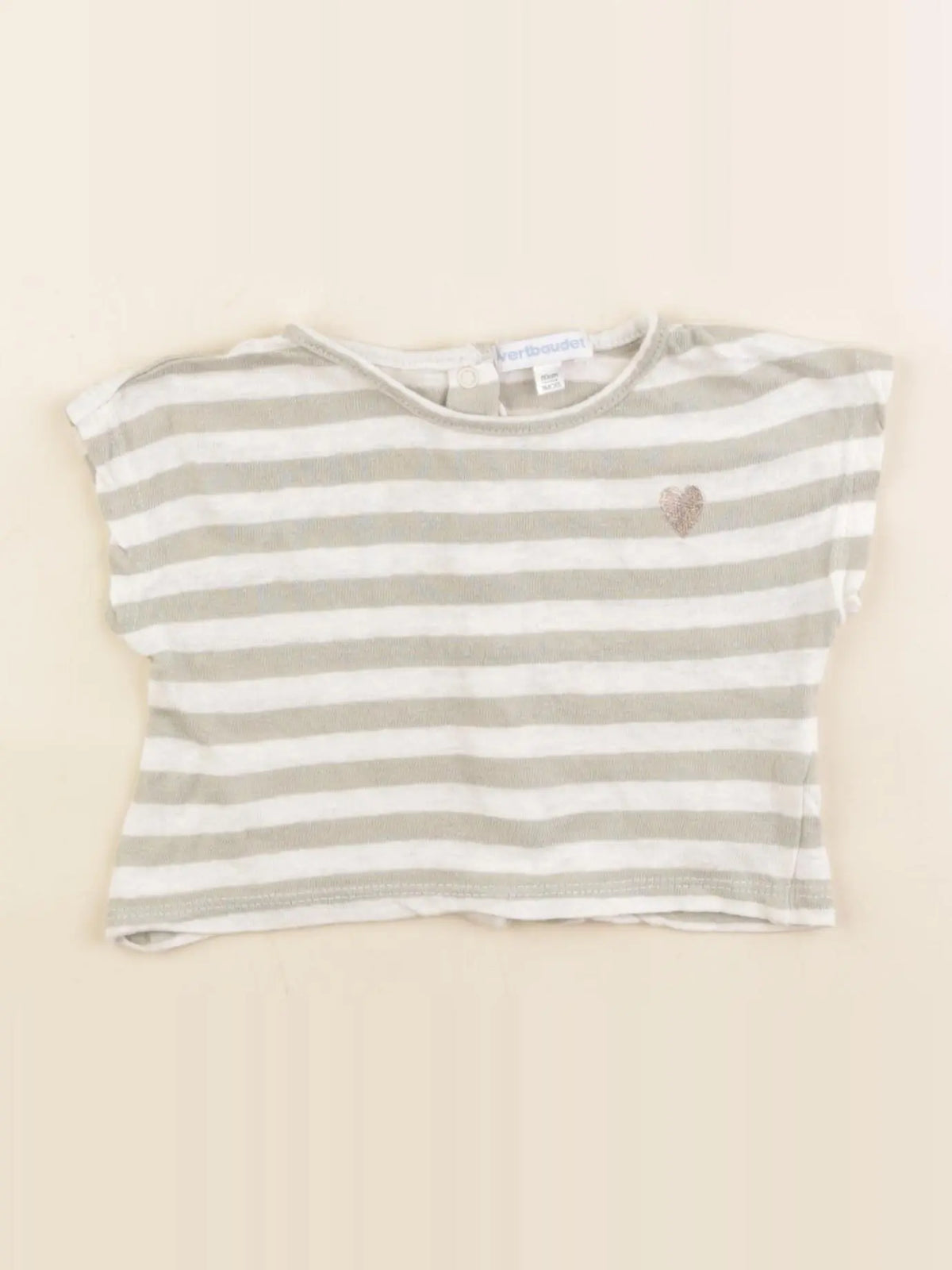 Vertbaudet - tee-shirt vert - 3 mois