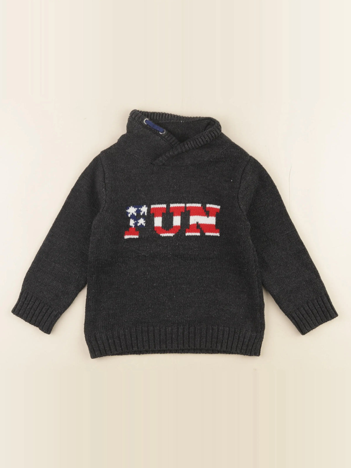 Vertbaudet - pull gris - 4 ans