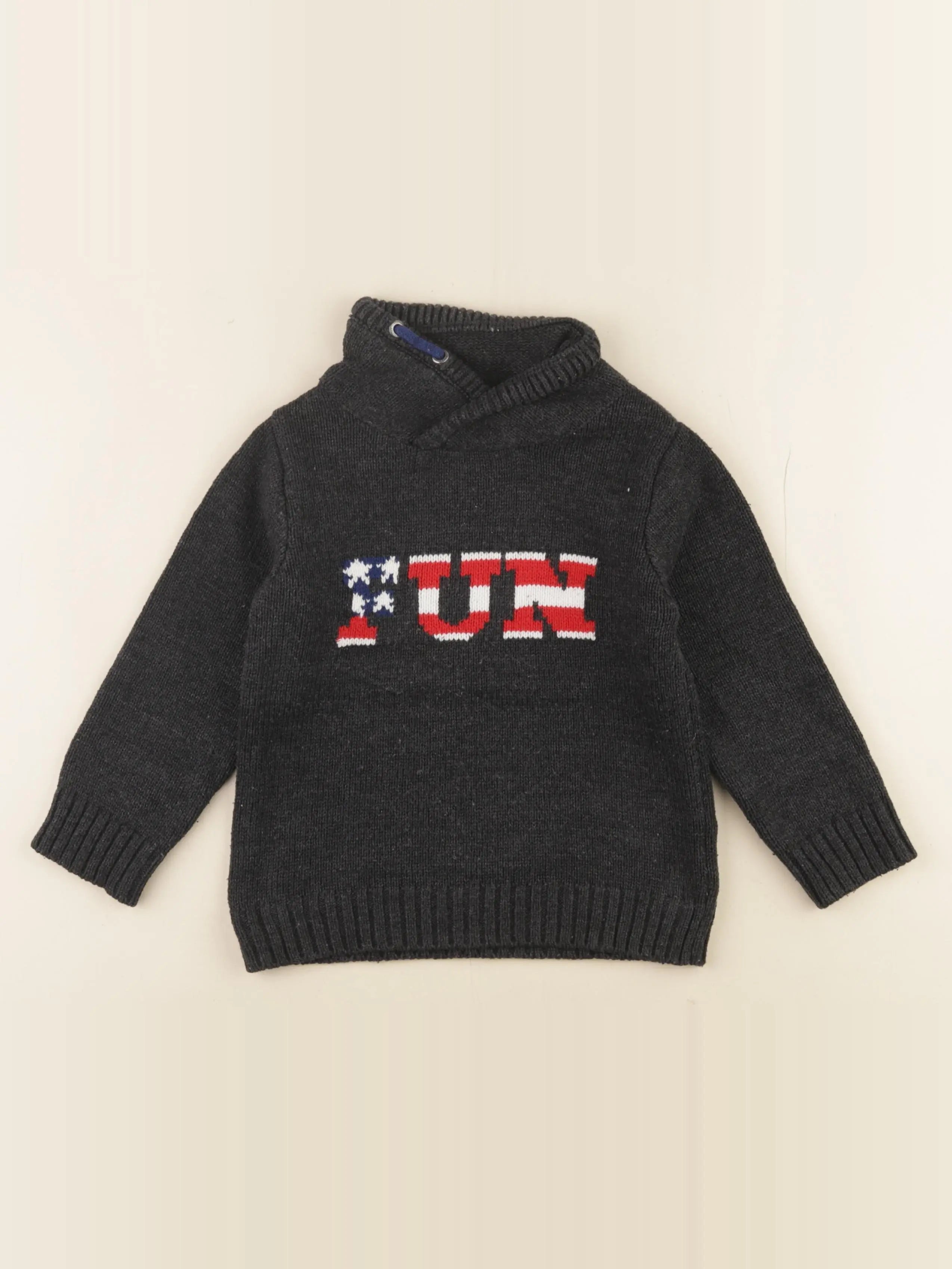 Vertbaudet - pull gris - 4 ans