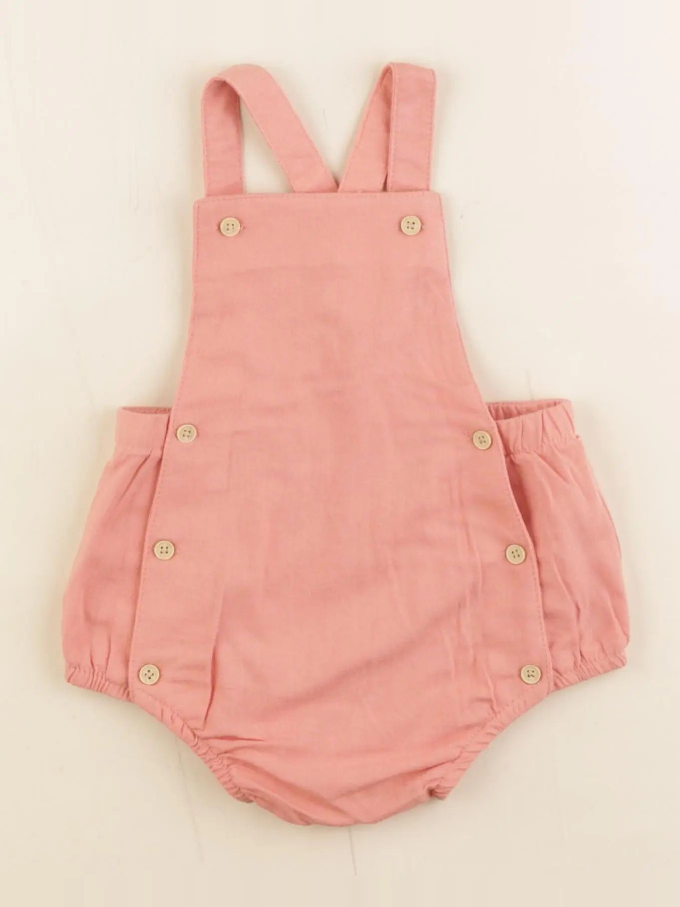 Vertbaudet - salopette rose - 9 mois