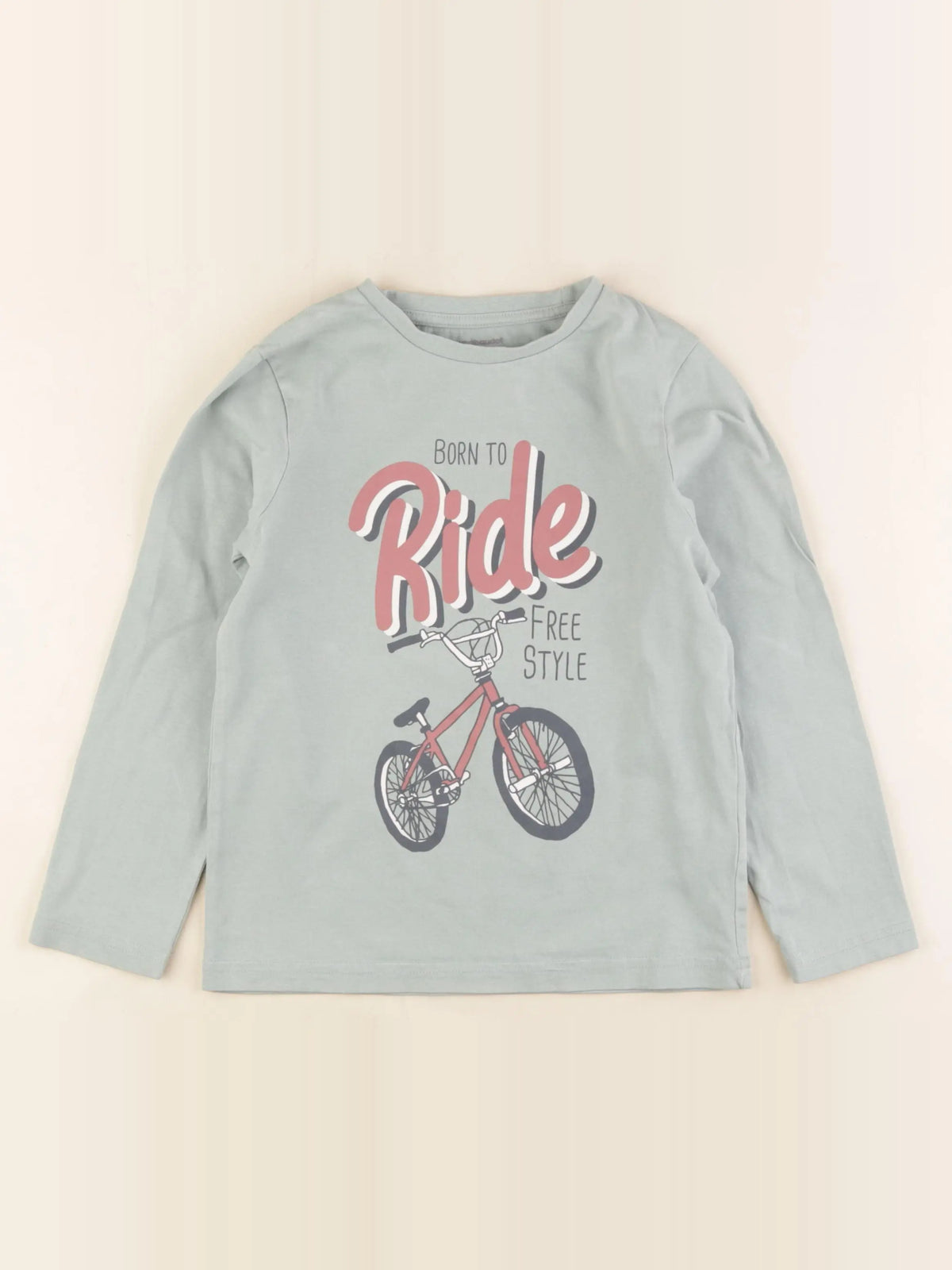 Vertbaudet - tee-shirt vert - 8 ans